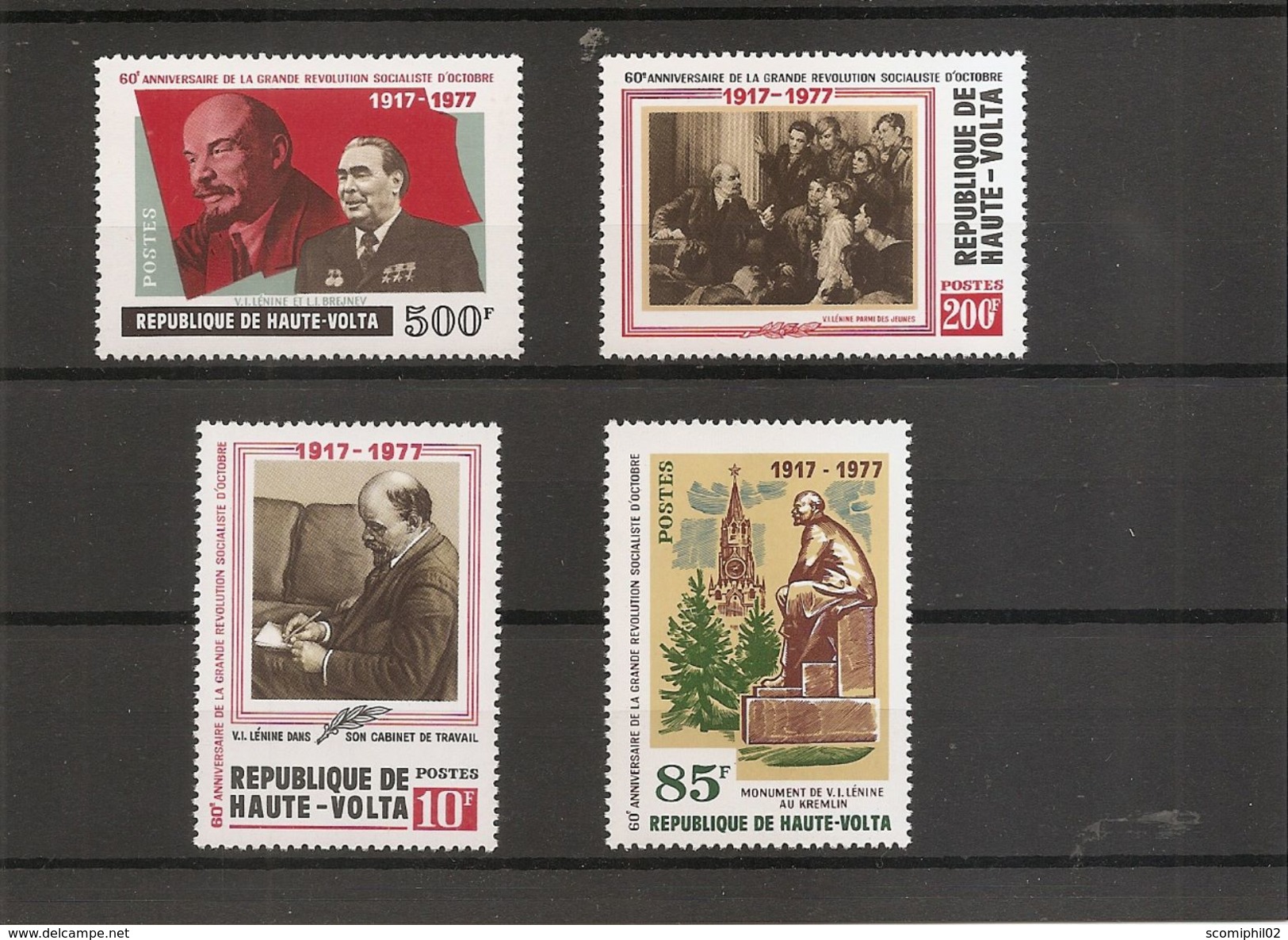 Lénine ( 440/443 XXX -MNH- De Haute-Volta) - Lenin