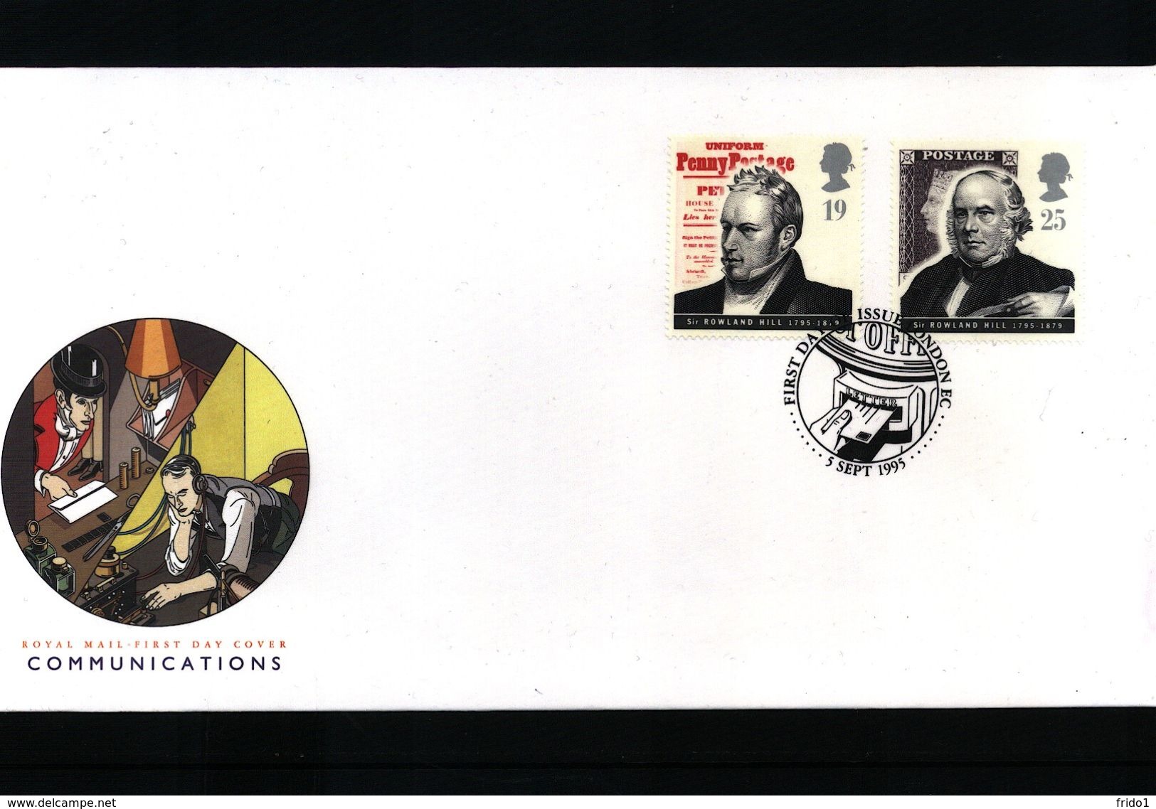 Great Britain 1995 Rowland Hill FDC - Post