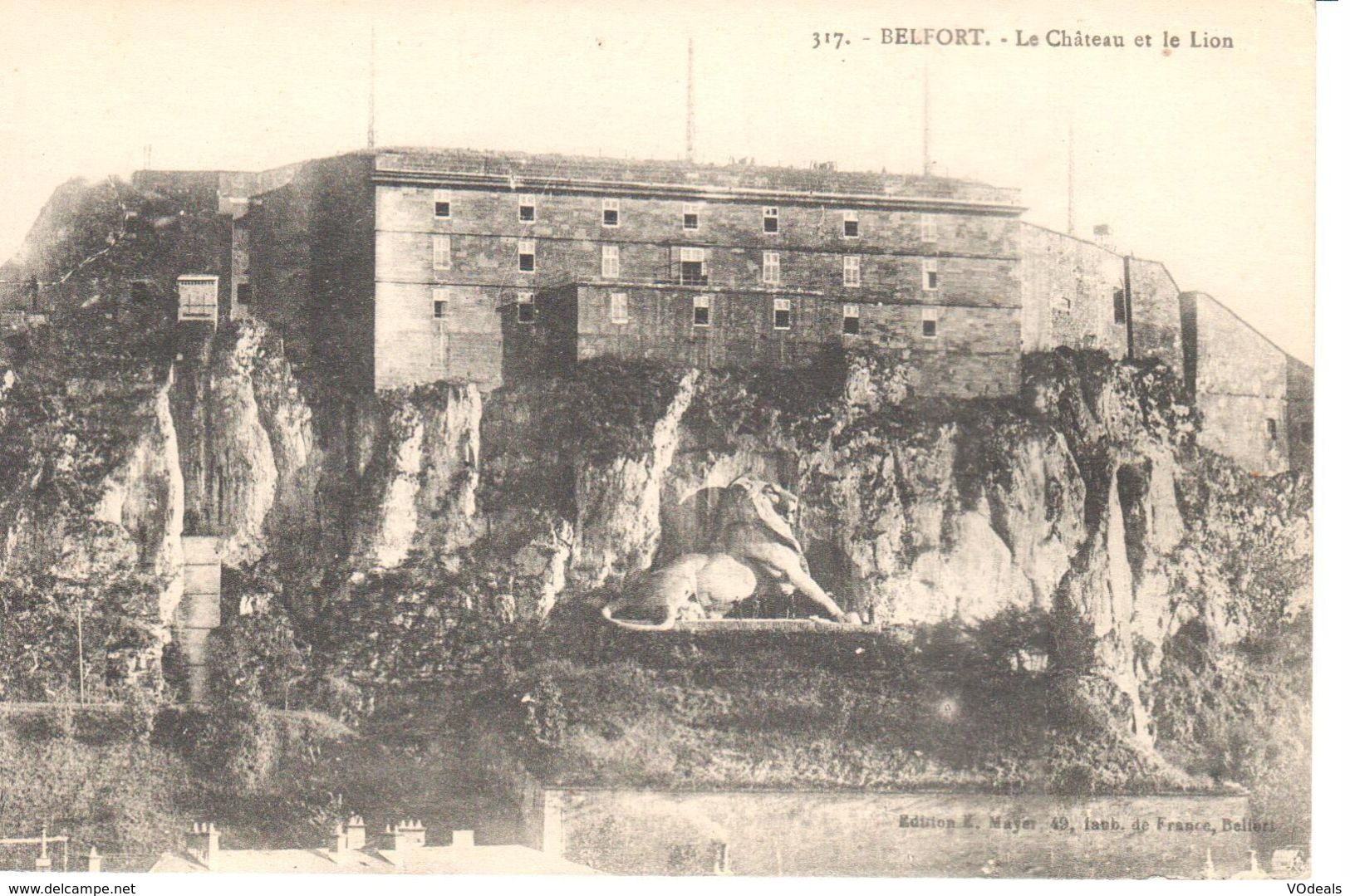 (90) Belfort - CPA - Le Château Et Le Lion - Belfort – Le Lion