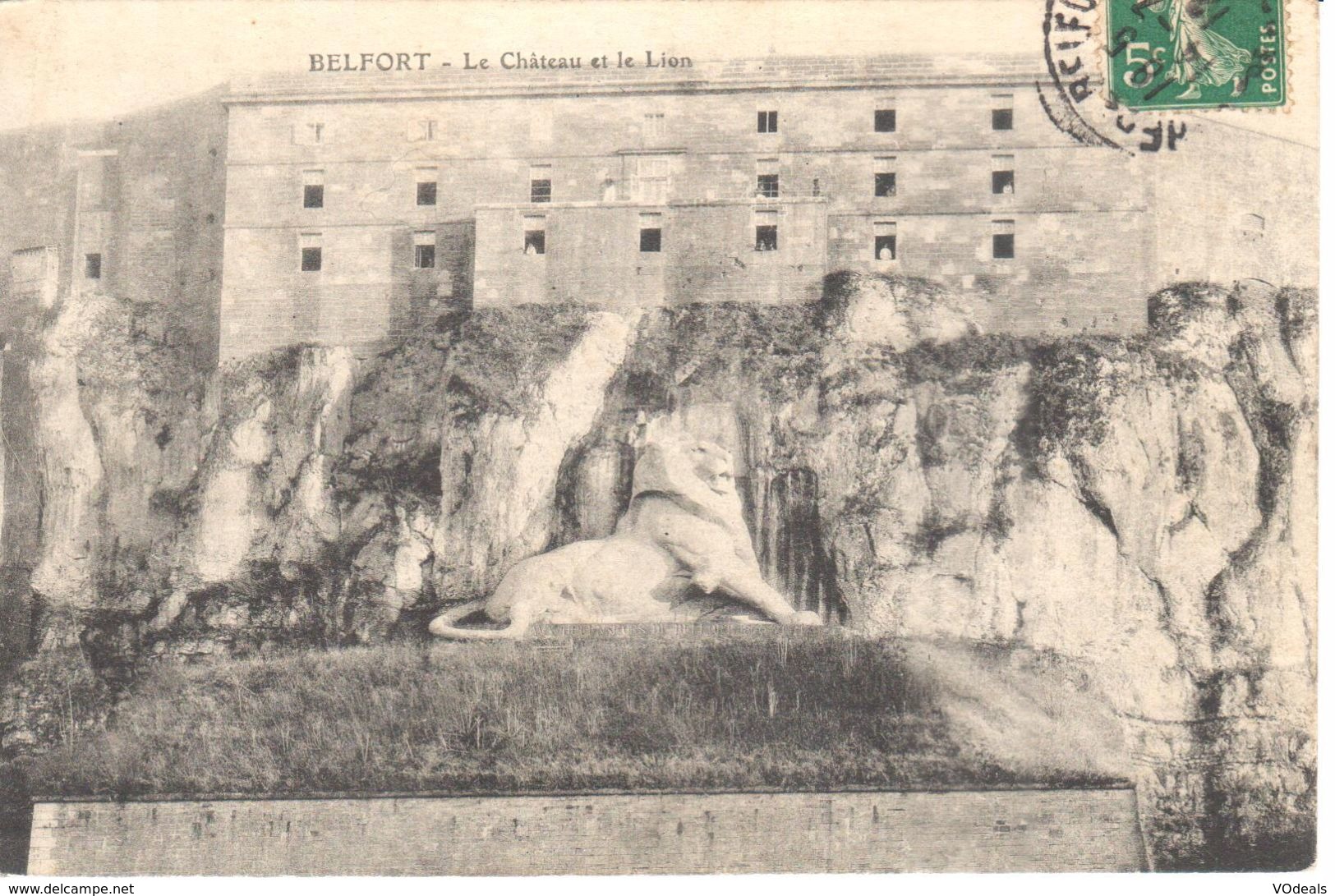 (90) Belfort - CPA - Le Château Et Le Lion - Belfort – Le Lion