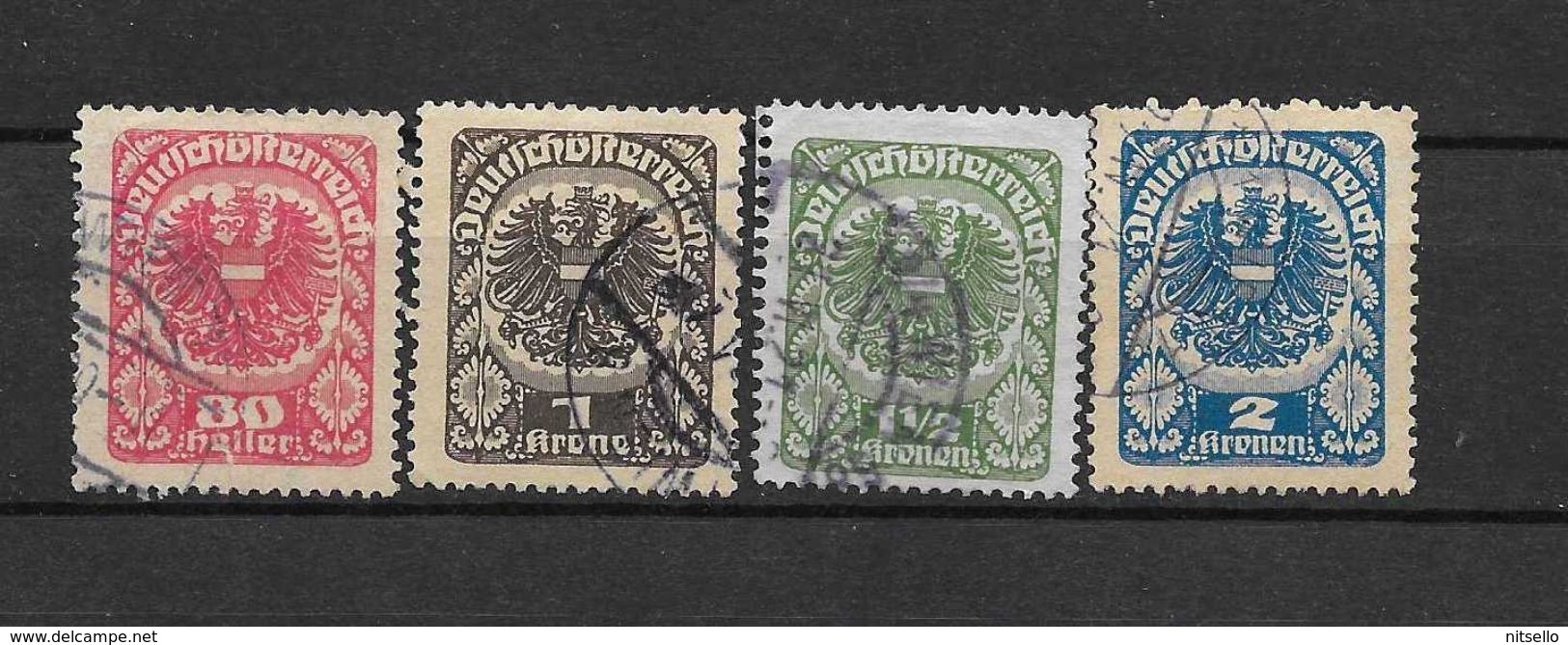 LOTE 1541  ///    AUSTRIA 1921   YVERT Nº: 223/226              ¡¡¡¡¡LIQUIDATION !!!! - Used Stamps