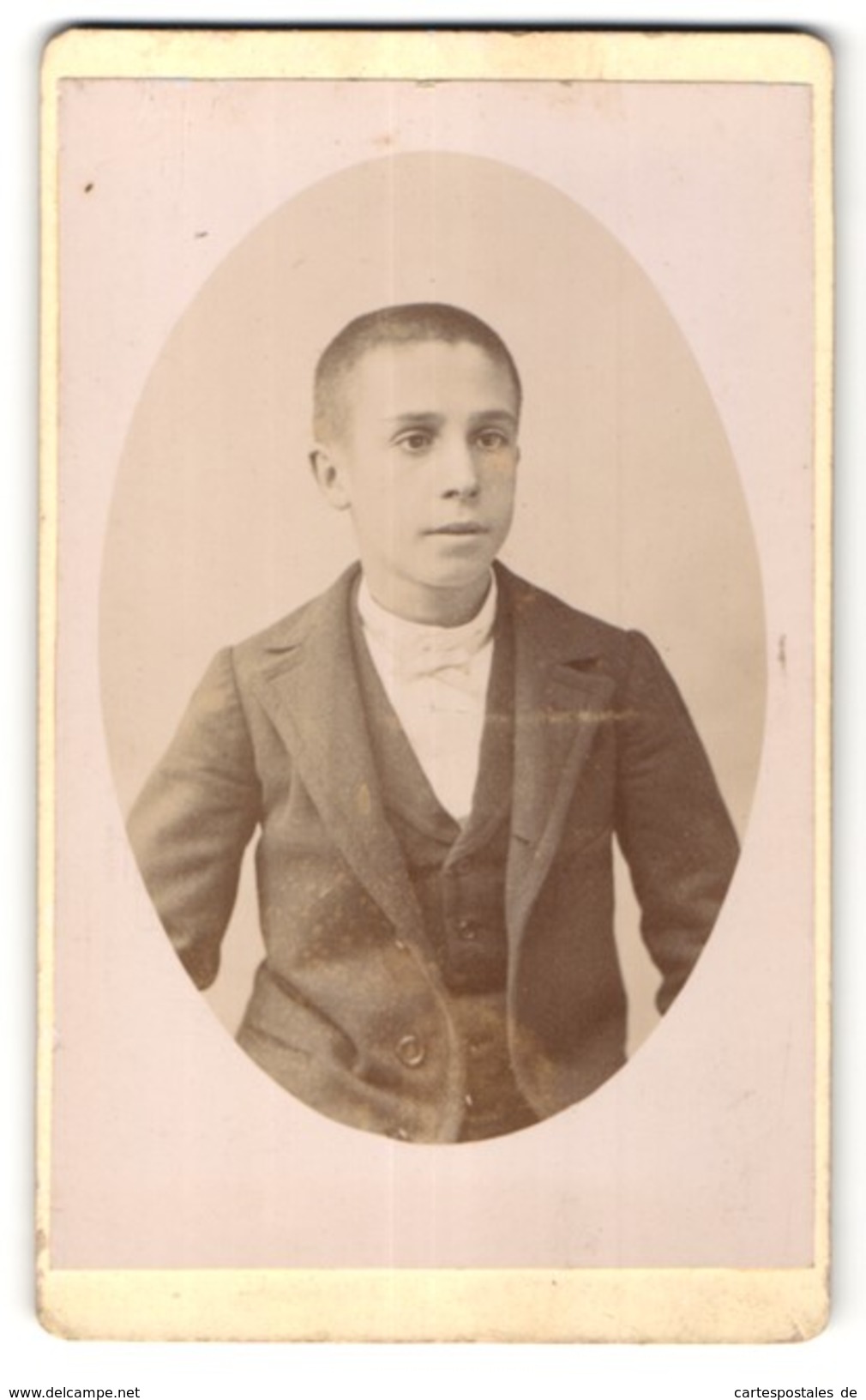 Photo Jules Rozier, Arles-sur-Rhone, Portrait De Knabe Im Edlen Anzug - Anonyme Personen