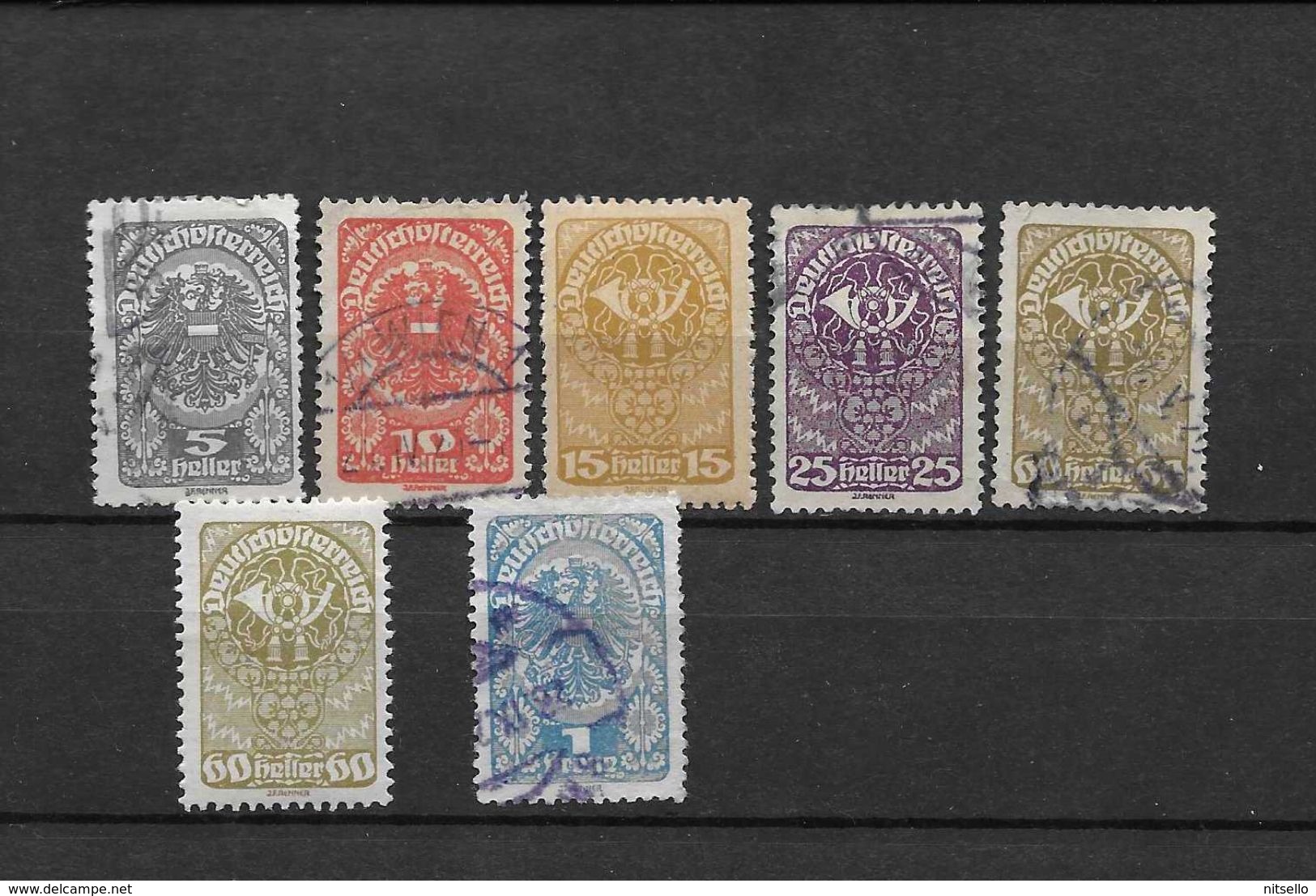 LOTE 1541  ///    AUSTRIA 1921   YVERT Nº: Lote De Sellos De La Serie 188/205           ¡¡¡¡¡LIQUIDATION !!!! - Gebruikt