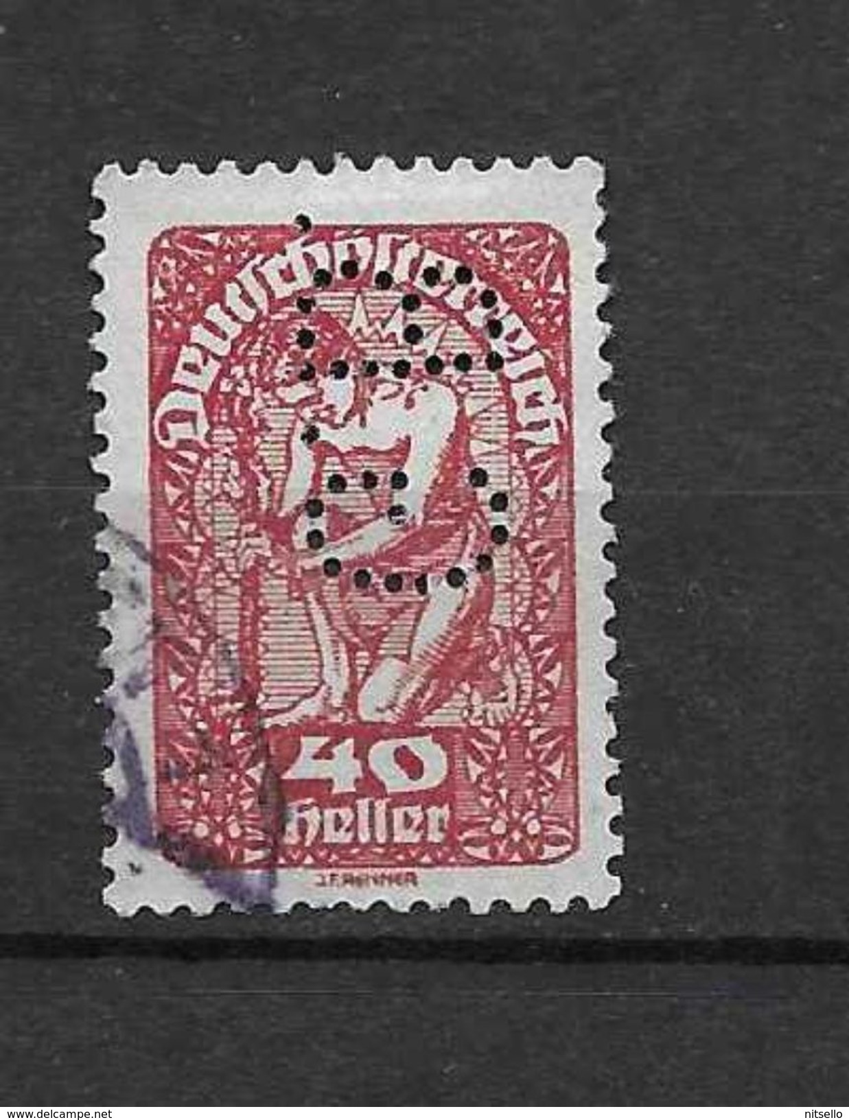 LOTE 1541  ///    AUSTRIA 1922   YVERT Nº: 200 PERFORADO         ¡¡¡¡¡LIQUIDATION !!!! - Used Stamps