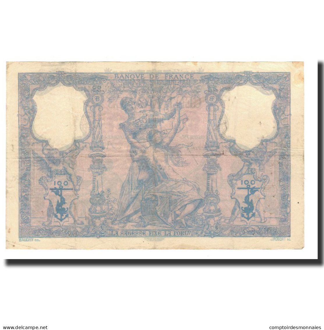 Billet, France, 100 Francs, 1900-01-19, TTB, Fayette:21.13, KM:65b - 100 F 1888-1909 ''Bleu Et Rose''