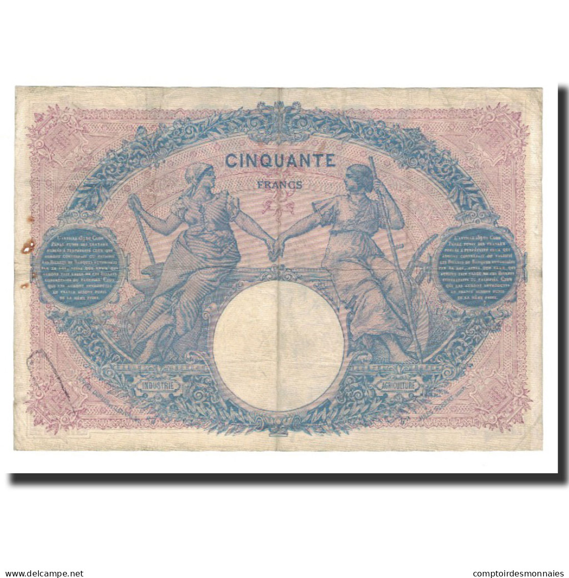 Billet, France, 50 Francs, 1907-06-5, TB, Fayette:14.19, KM:64d - 50 F 1889-1927 ''Bleu Et Rose''