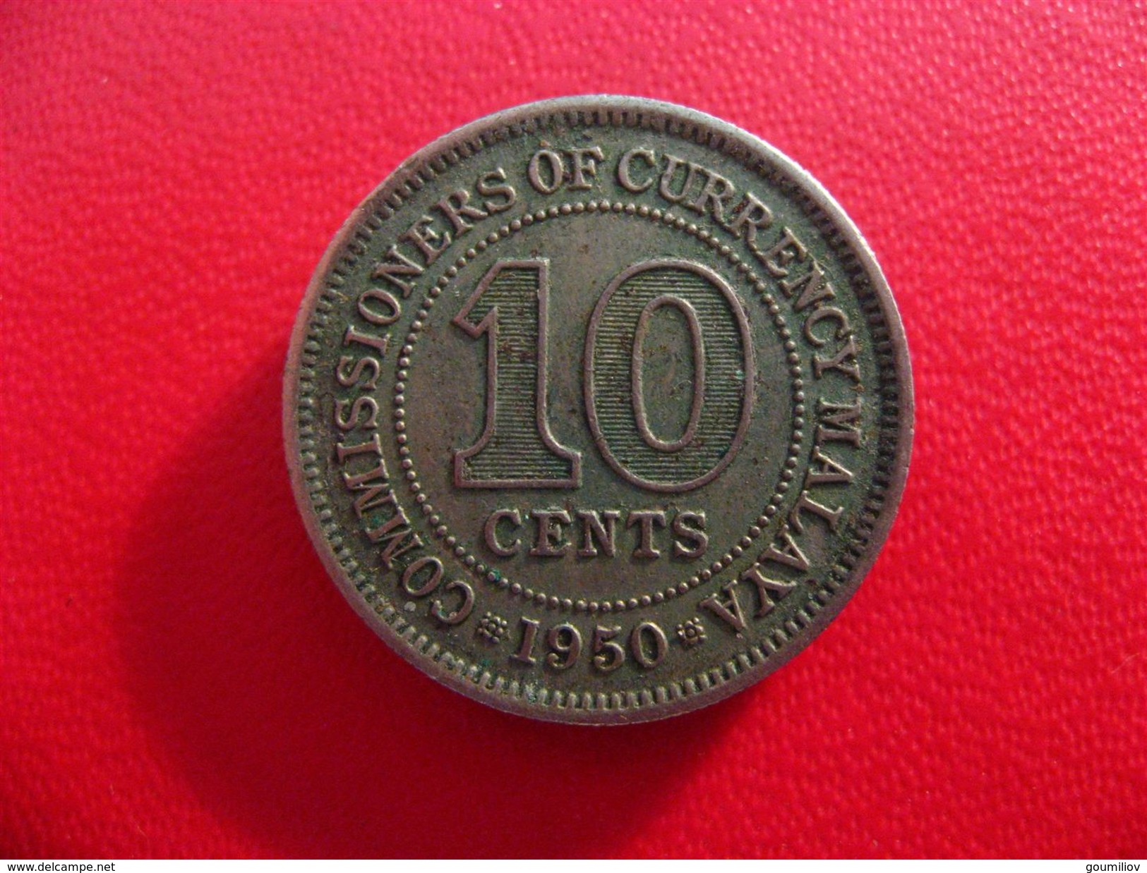 Malaya - 10 Cents 1950 8043 - Malaysia