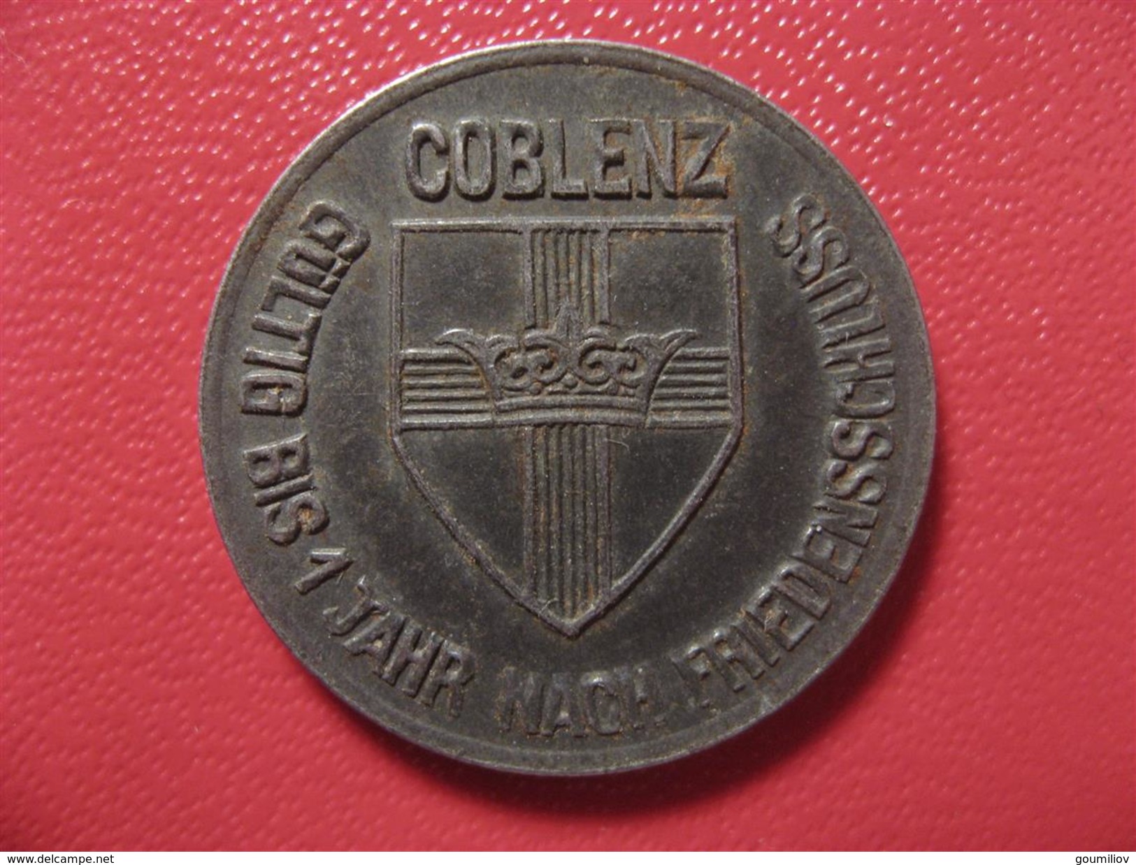 Jeton De Nécessité - Kriegsgeld - 10 Pfennig 1918 - Coblenz - Gültig Bis 1 Jahr Nach Friedensschluss 8167 - Monétaires/De Nécessité