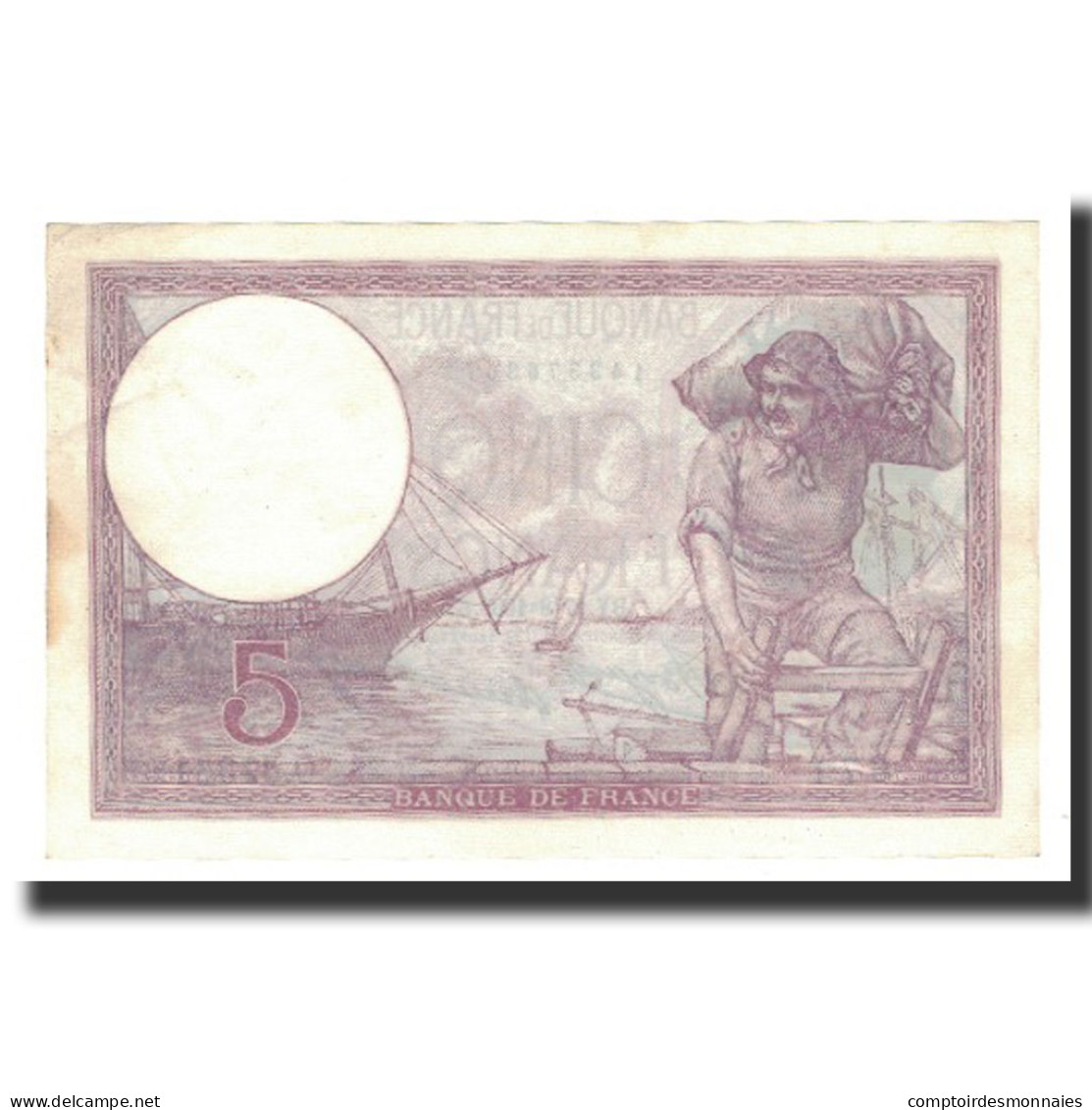 France, 5 Francs, 1933-08-17, TTB+, Fayette:3.17, KM:72e - 5 F 1917-1940 ''Violet''