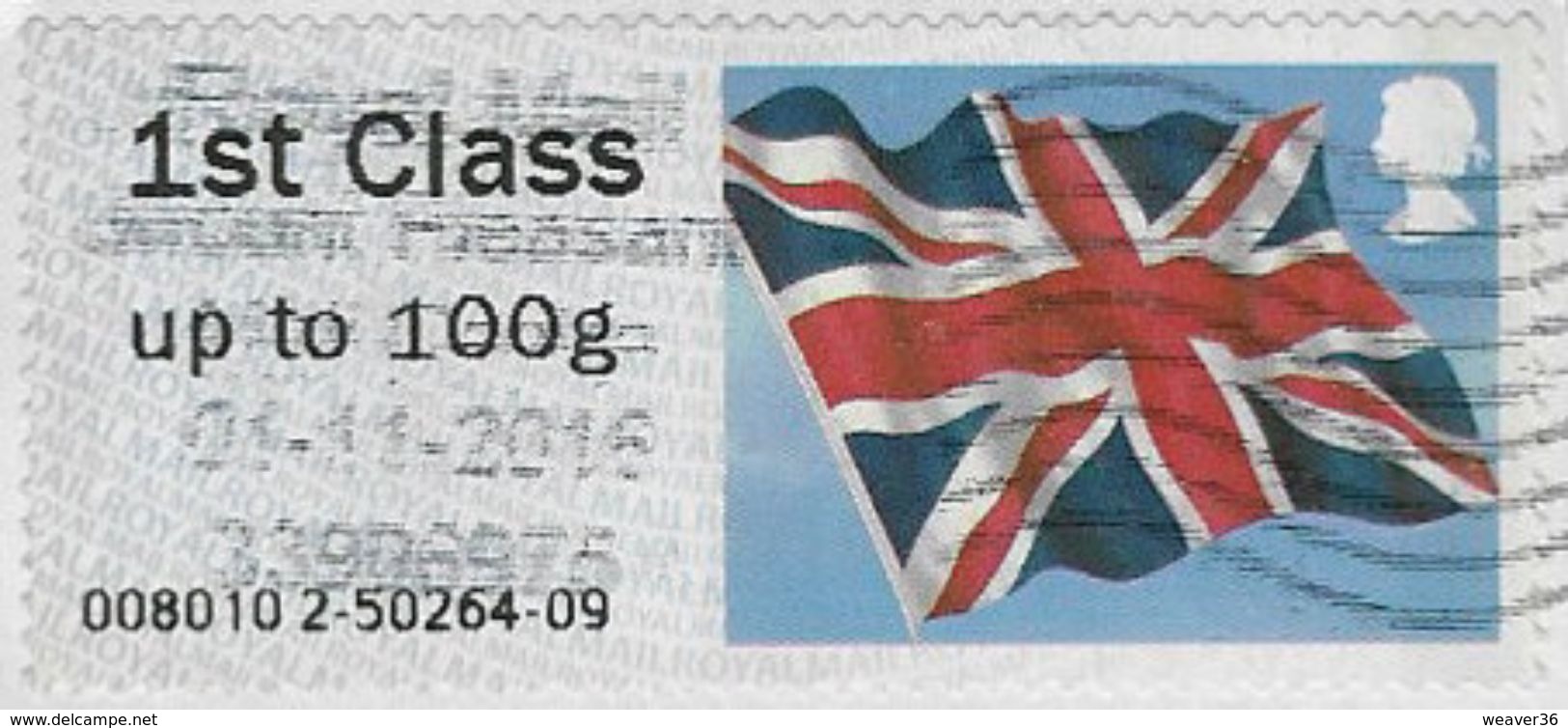 GB 2012 Flag 1st Issue Code 008010 Used [32/104/ND] - Post & Go Stamps