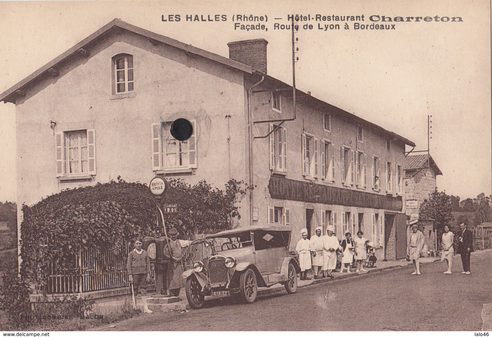 LES HALLES - Hôtel-Restaurant CHARRETON  Façade , Route De Lyon à Bordeaux. - Other & Unclassified