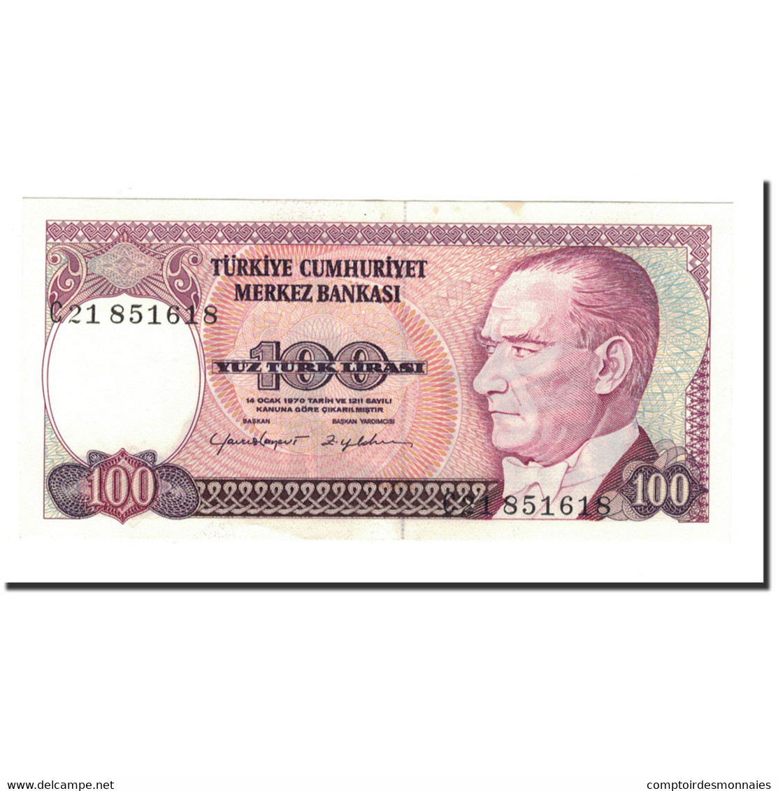 Billet, Turquie, 100 Lira, 1984, 1970-01-14, KM:194a, SPL+ - Turquie