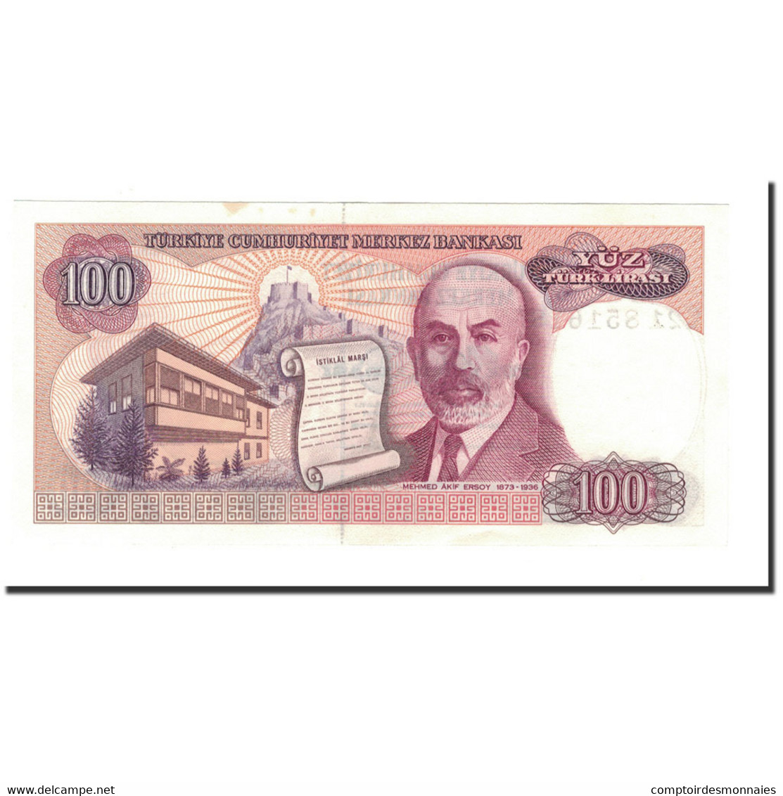 Billet, Turquie, 100 Lira, 1984, 1970-01-14, KM:194a, SPL+ - Turquie