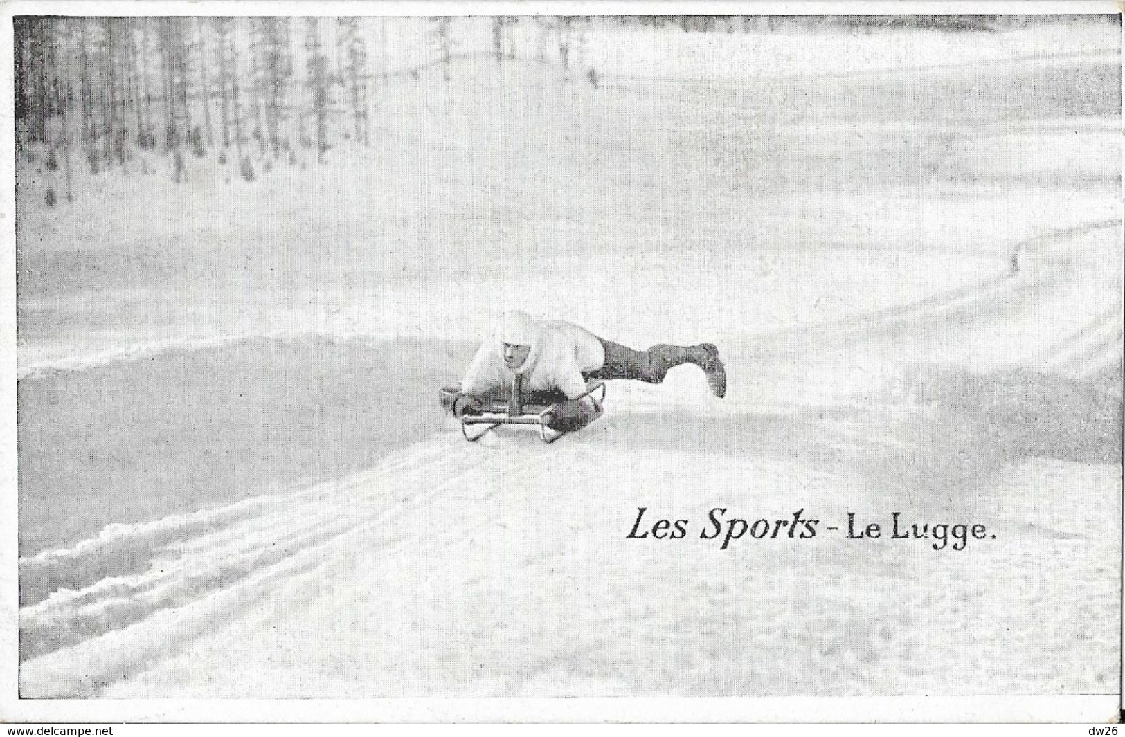 Les Sports - Le Lugge (la Luge, Skeleton) - Carte Non Circulée - Sports D'hiver