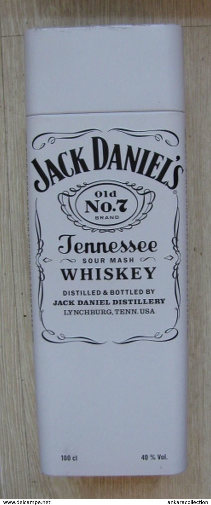 AC - JACK DANIEL'S OLD NO#7 TENNESSEE WHISKEY 150th ANNIVERSARY 1 LITRE EMPTY TIN BOX BLIK FROM TURKEY - Cannettes