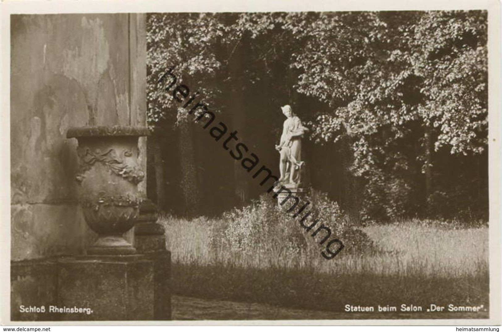 Schloss Rheinsberg - Statuen Beim Salon "Der Sommer" Foto-AK 30er Jahre - Verlag Rudolf Lambeck Berlin-Grunewald - Rheinsberg