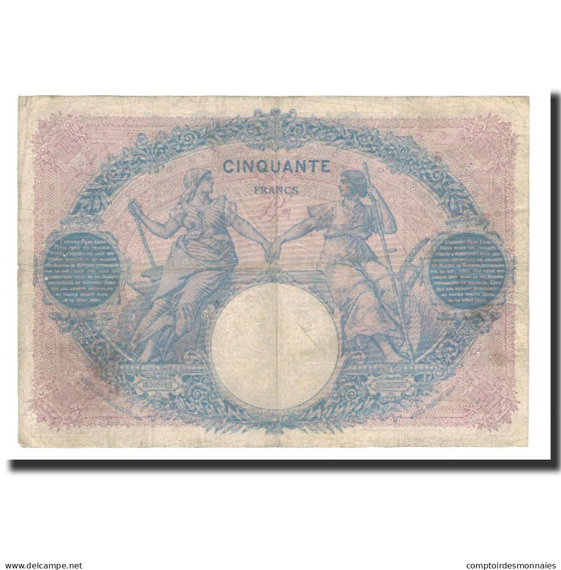 Billet, France, 50 Francs, 1906-04-25, TB+, Fayette:14.18, KM:64d - 50 F 1889-1927 ''Bleu Et Rose''