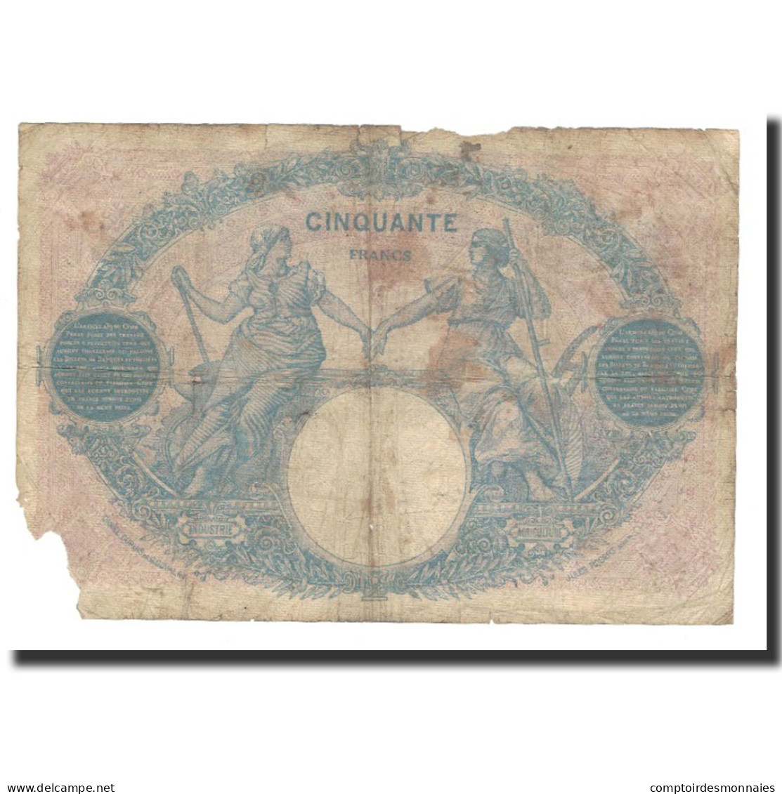 Billet, France, 50 Francs, 1921-04-1, B, Fayette:14.34, KM:64f - 50 F 1889-1927 ''Bleu Et Rose''