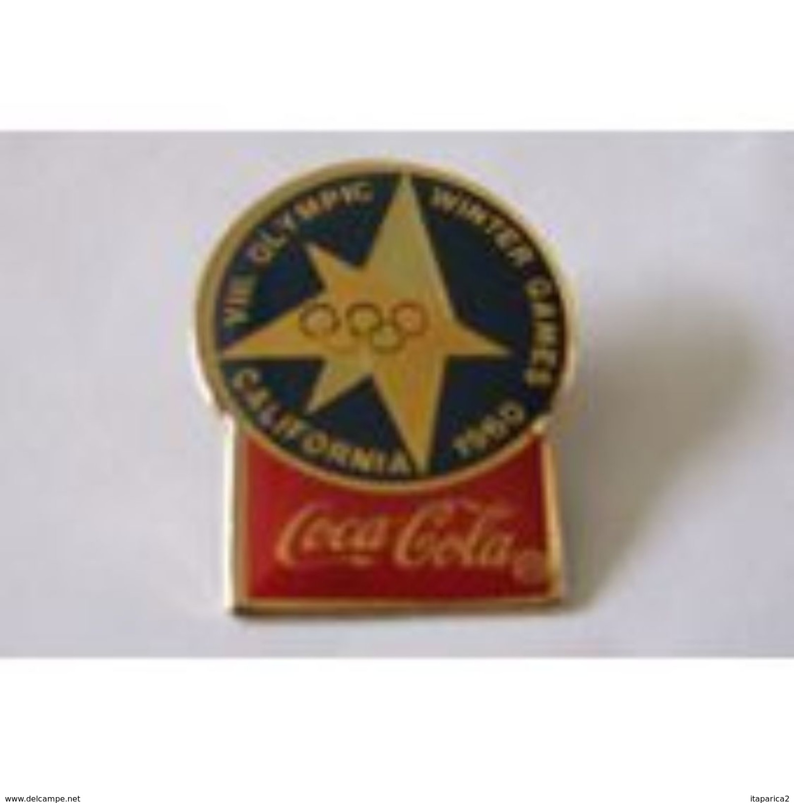 PINS COCA COLA VIII JEUX OLYMPIQUES WINTER GAMES CALIFORNIA 1960 / 33NAT - Coca-Cola