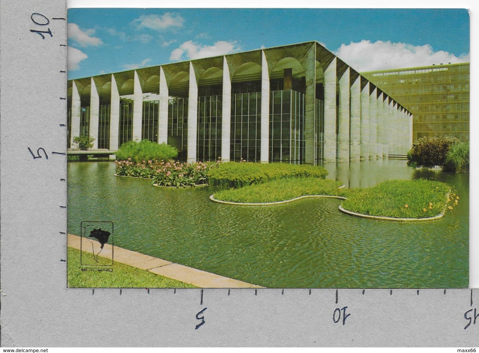 CARTOLINA VG BRASILE - BRASILIA - Palacio Do Itamarati - 10 X 15 - ANN. 1984 - Brasilia