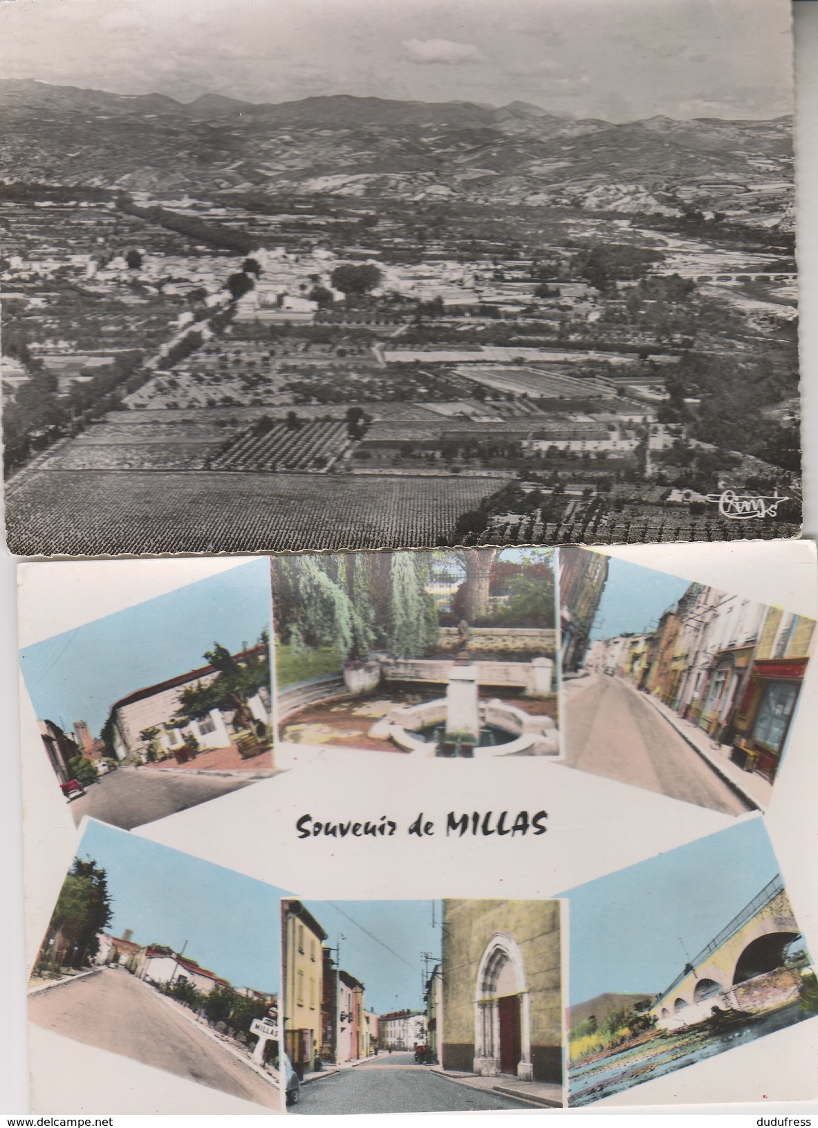 MILLAS   LOT 2 CARTES   1961 - Millas