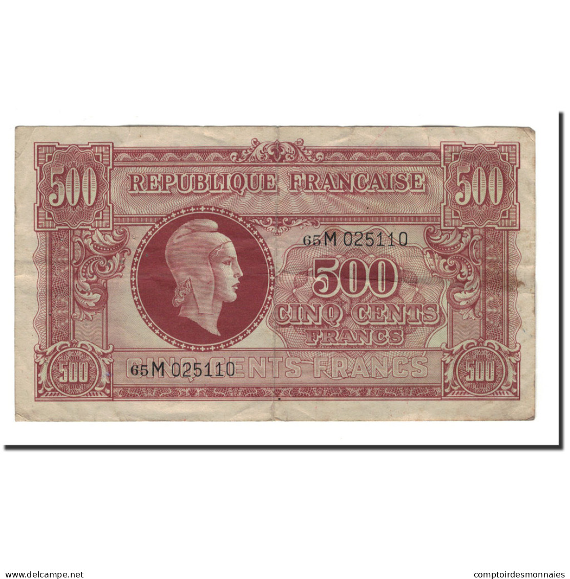 Billet, France, 500 Francs, 1945, TB, Fayette:VF11.2 - 1943-1945 Marianna