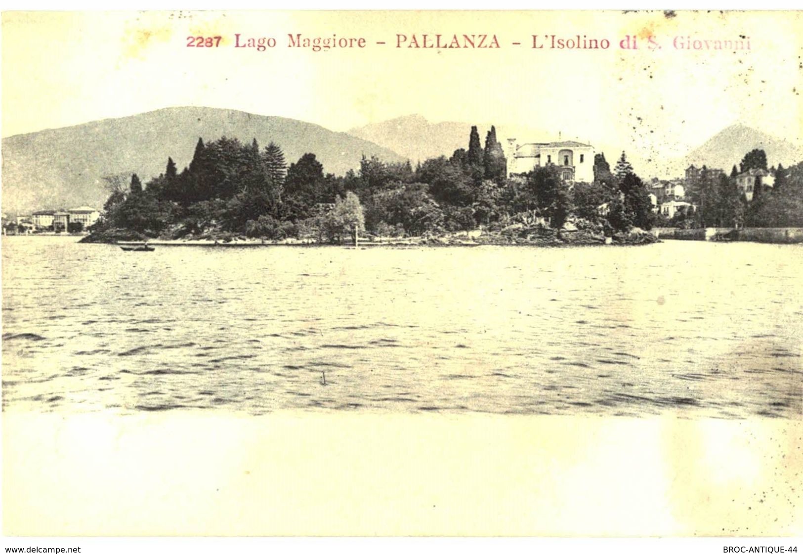 CPA N°16771 - LOT DE 4 CARTES LAGO MAGGIORE - PALLANZA - PANORAMA