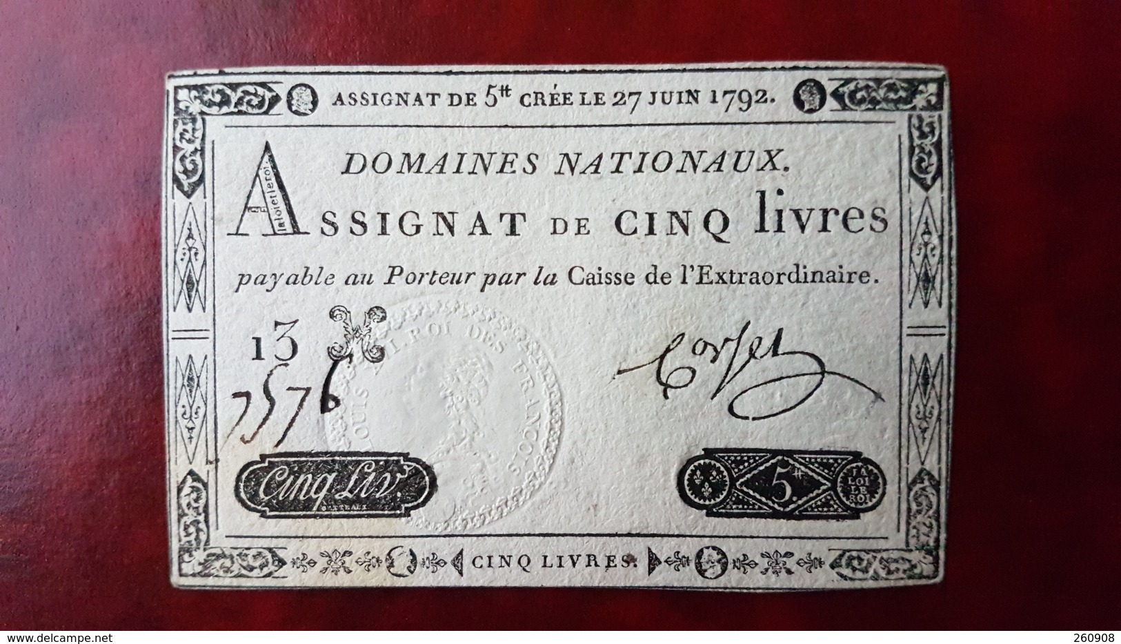 Assignats - Lot De : 25 Livres/5 Livres/5 Livres/10 Sous - Etat : Splendide - Assignats & Mandats Territoriaux