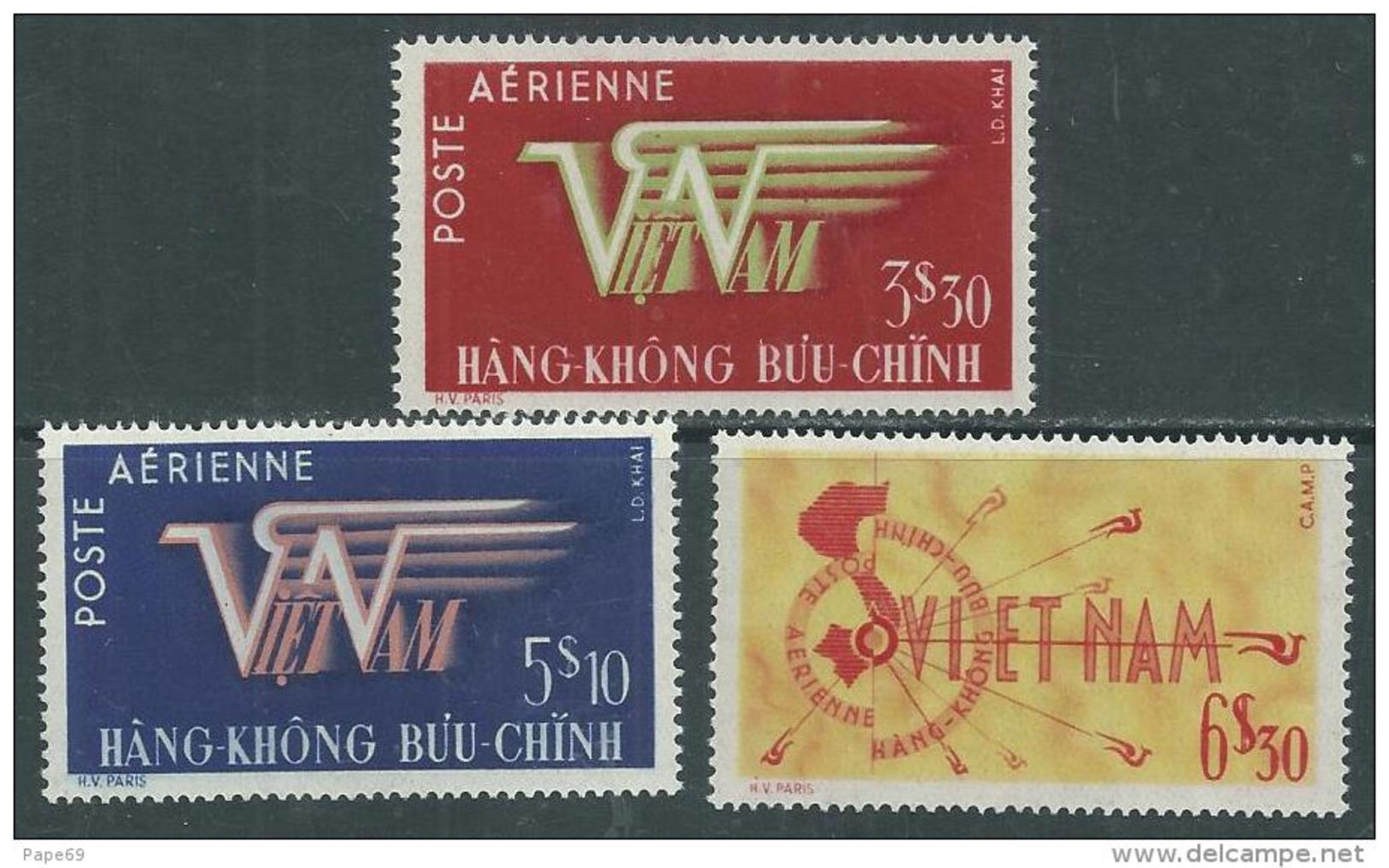 Vietnam Empire P.A. N° 1 / 3 XX Les 3 Valeurs Sans Charnière  TB - Viêt-Nam