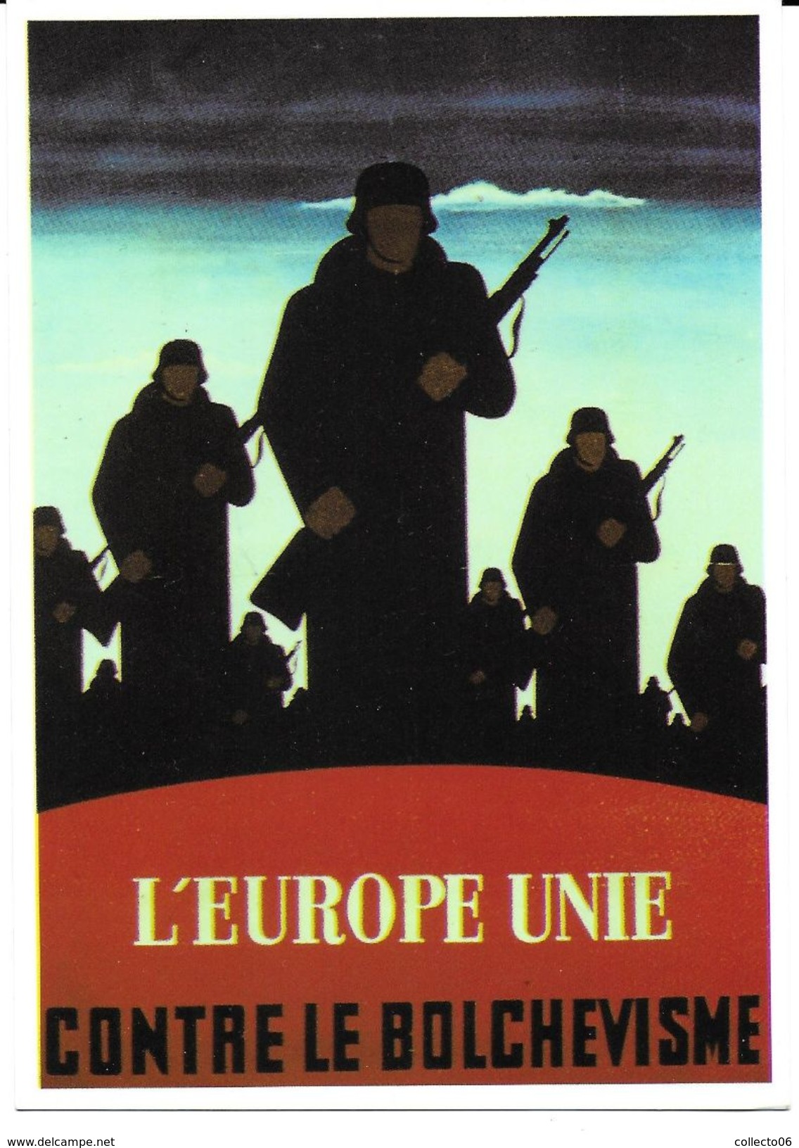 Carte Postale L'Europe Unie Contre Le Bolchevisme LVF - War 1939-45