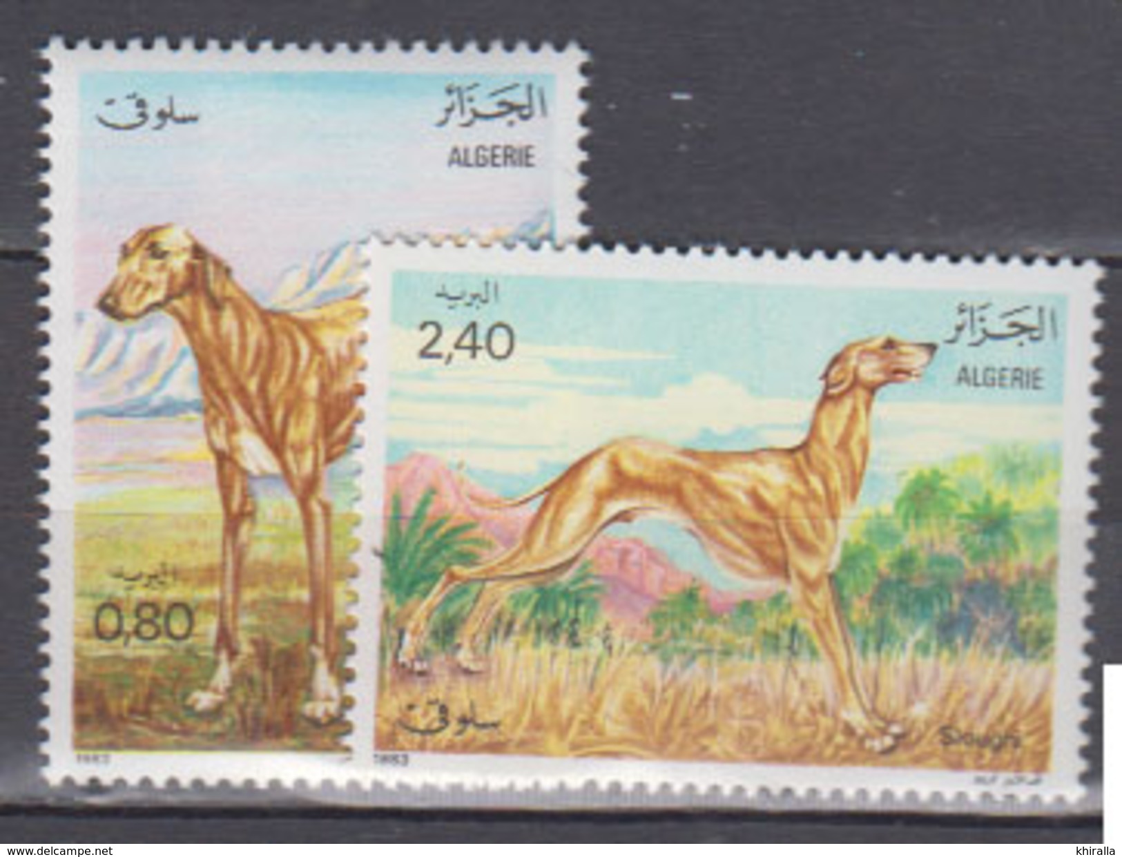 ALGERIE     1983     Faune      N . 798 / 799       COTE     3 , 25   EUROS       ( S 18 ) - Algérie (1962-...)