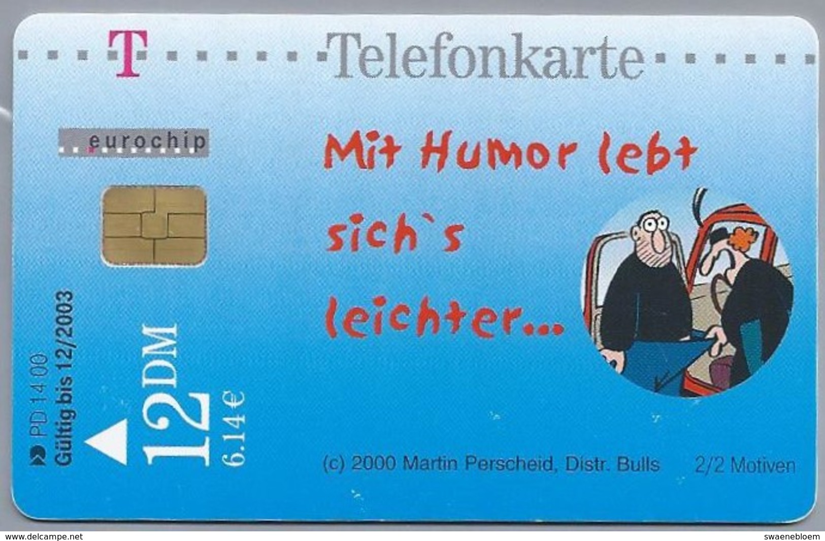 DE.- Telefoonkaart. Telecom TELEFONKARTE. 12 DM. - FRAUENPARKPLATZ. NUN - DAS WILL ICH MAL GELTEN LASSEN. MIT HUMOR LEBT - P & PD-Series : Guichet - D. Telekom