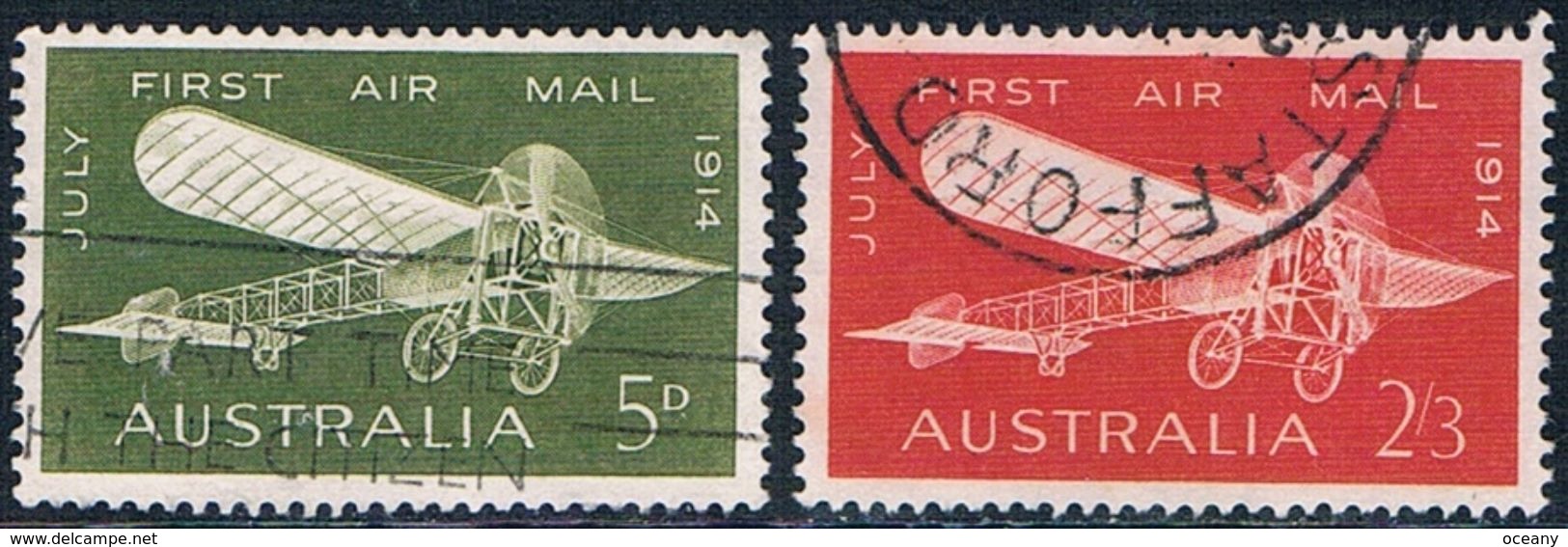 Australie - Cinquantenaire Du Vol Melbourne-Sydney PA 12/13 Oblit. - Used Stamps