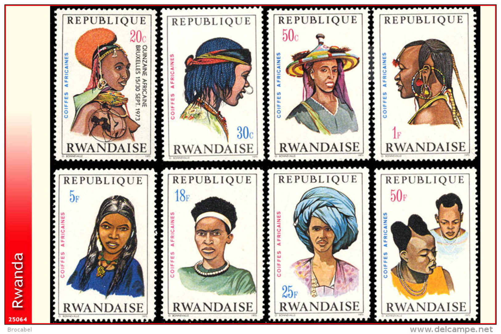 Rwanda 0408/15**  Coiffes II  MNH - Ungebraucht