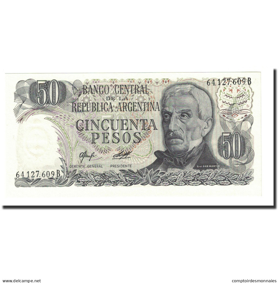 Billet, Argentine, 50 Pesos, Undated (1976-78), KM:301a, NEUF - Argentine