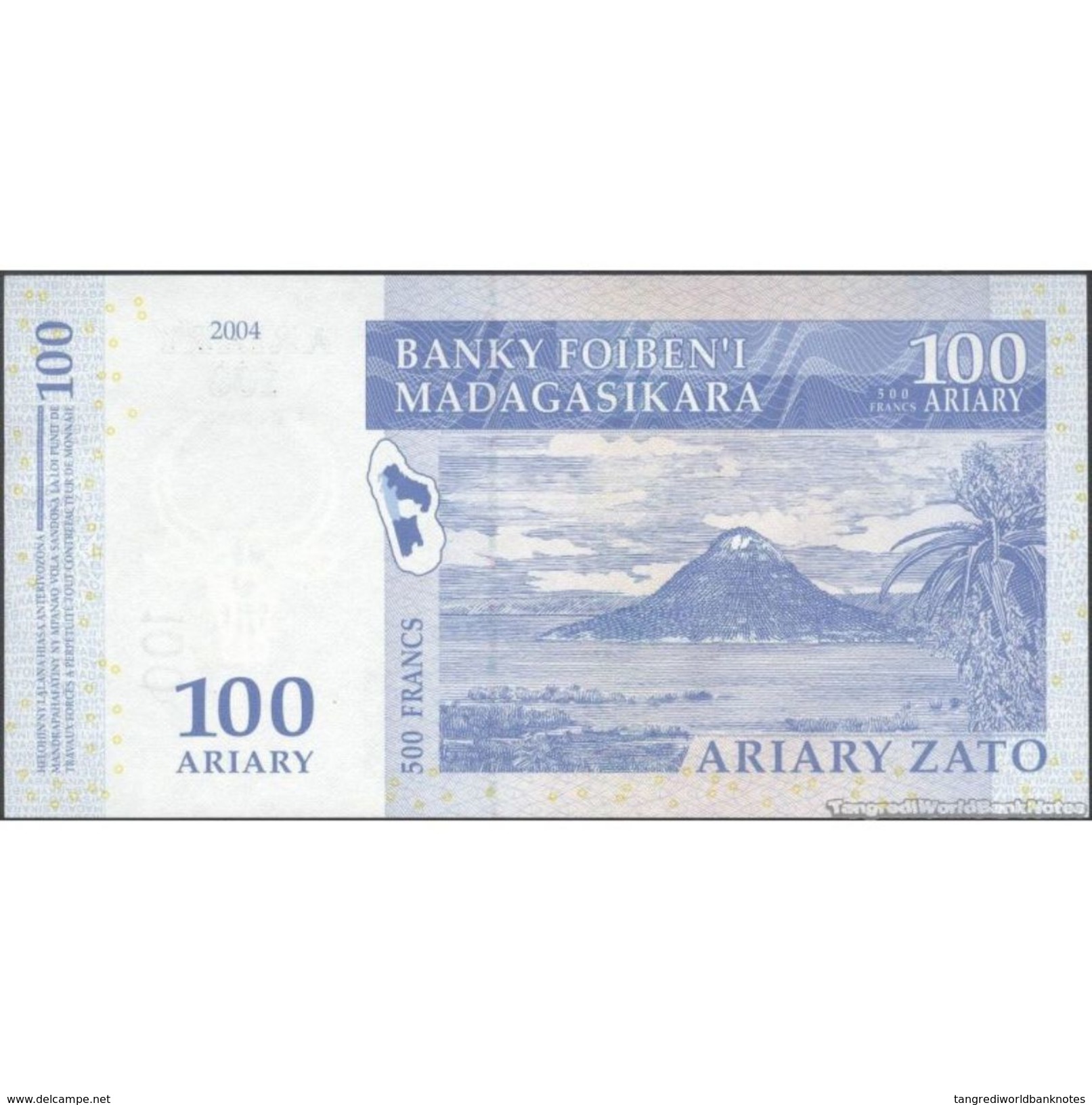 TWN - MADAGASCAR 86c - 100 Francs 2004 C XXXXXXX D UNC - Madagascar