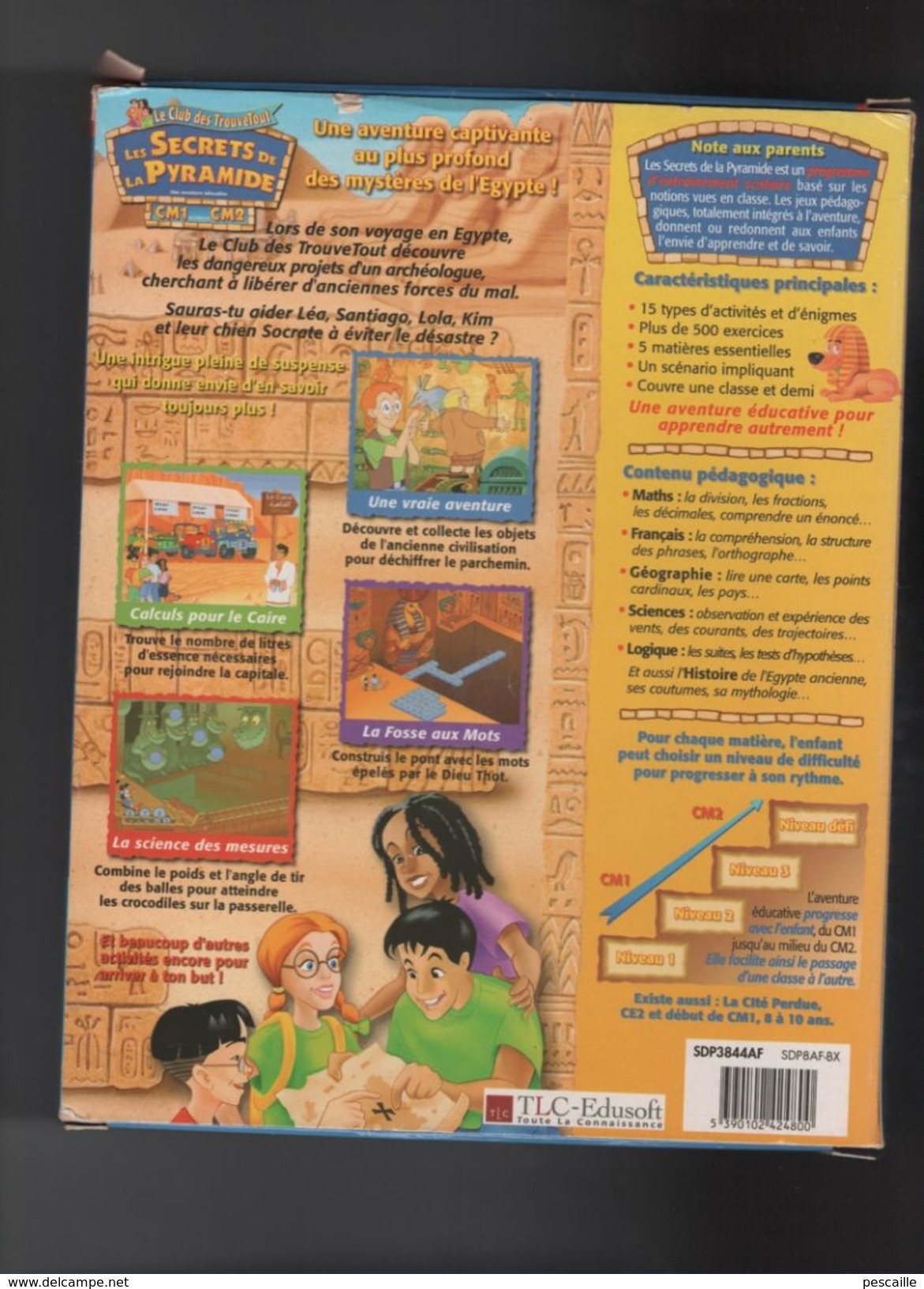 LE CLUB DES TROUVETOUT - LES SECRETS DE LA PYRAMIDE - UNE AVENTURE EDUCATIVE CM1 ET DEBUT DE CM2 - 9 A 11 ANS  WINDOWS - PC-Games