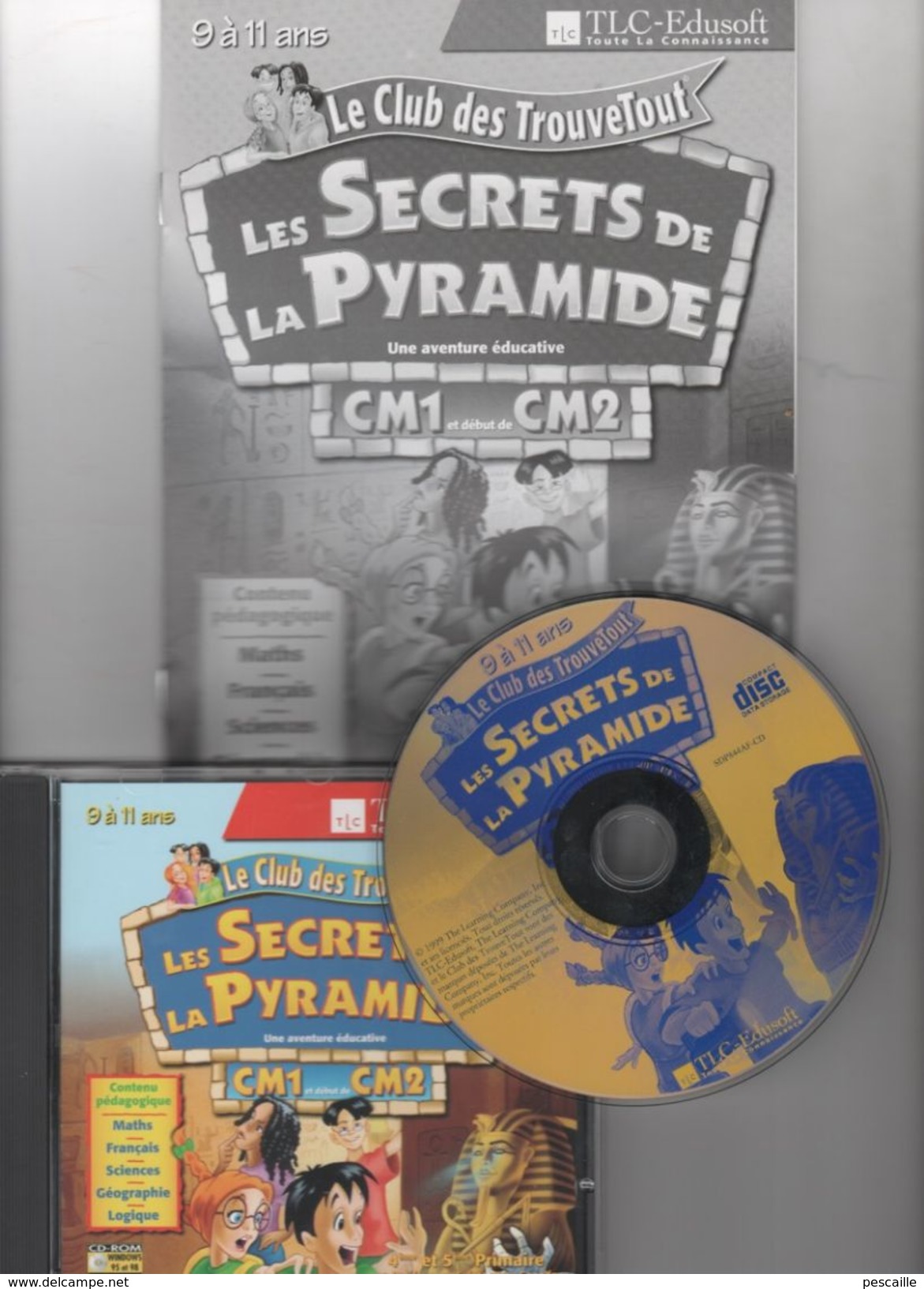 LE CLUB DES TROUVETOUT - LES SECRETS DE LA PYRAMIDE - UNE AVENTURE EDUCATIVE CM1 ET DEBUT DE CM2 - 9 A 11 ANS  WINDOWS - Jeux PC