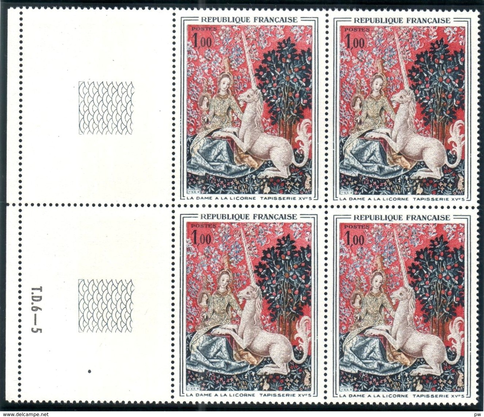 FRANCE 1964 YT N° 1425  LA DAME A LA LICORNE, Neuf - Unused Stamps