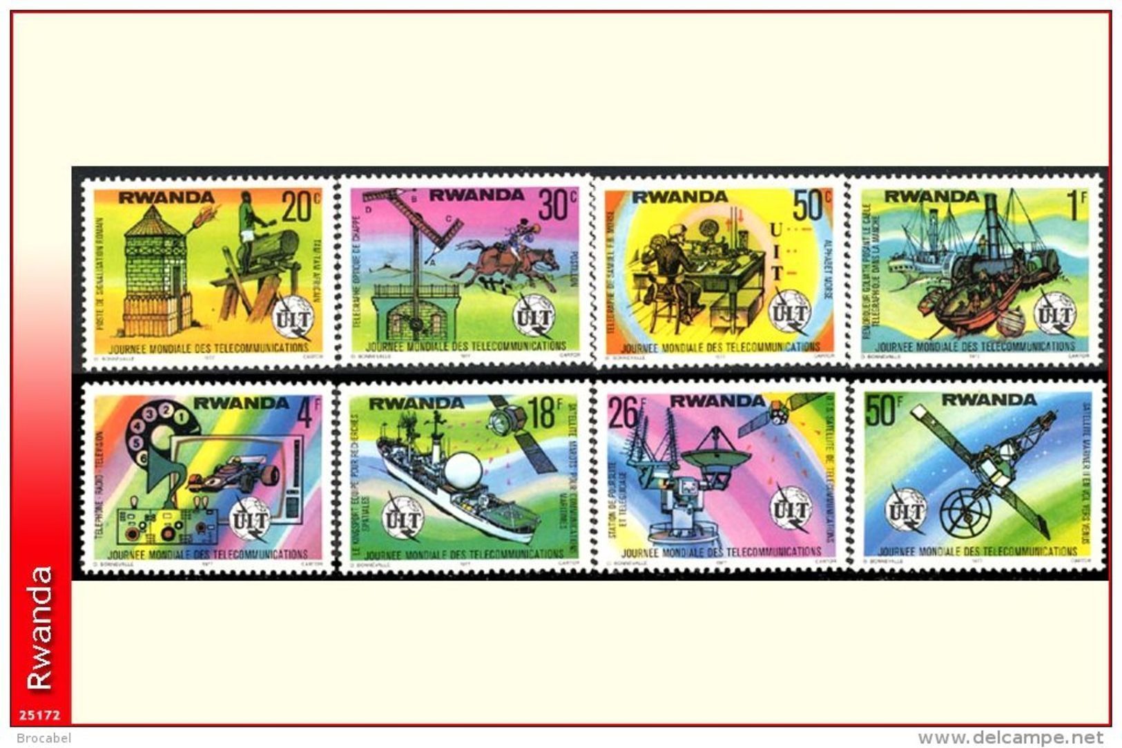 Rwanda 0811/18**  Telecommunications  MNH - Neufs