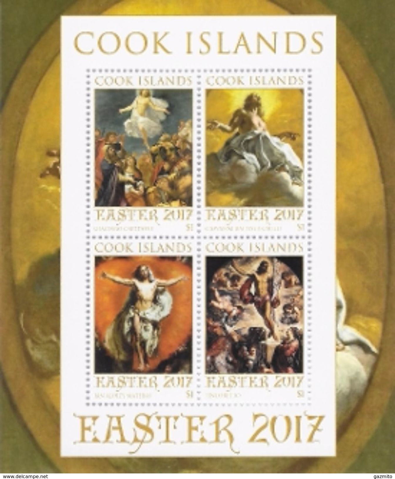 Cook 2017, Easter, Painting By Tintoretto, Cavedone, Gaulli, Mateiko, 4val In BF - Easter