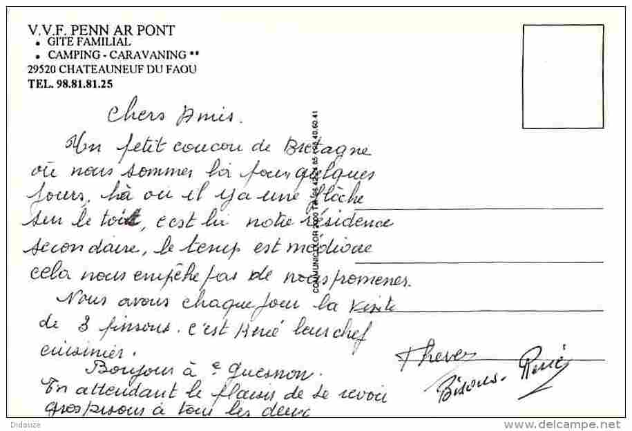 29 - Chateauneuf Du Faou - VVF Penn Ar Pont - Multivues - Voir Scans Recto Verso - Châteauneuf-du-Faou