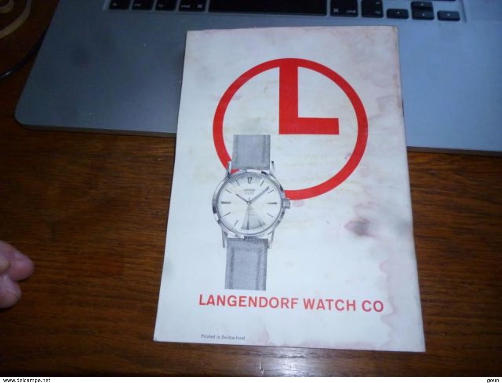 Carnet Langendorf Lanco Watch Co Catalogue Fournitures N°65 - 40p - Vues éclatées Horlogerie Suisse - Autres & Non Classés