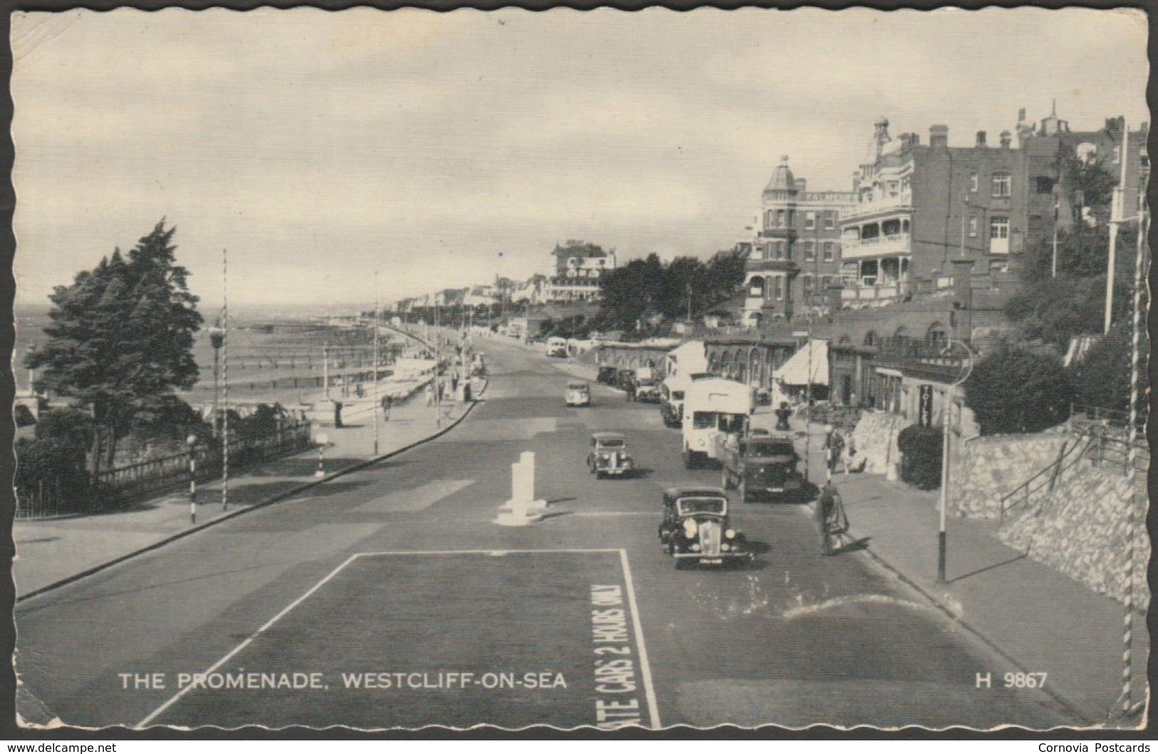 The Promenade, Westcliff-on-Sea, Essex, C.1950s - Valentine's Silveresque Postcard - Southend, Westcliff & Leigh