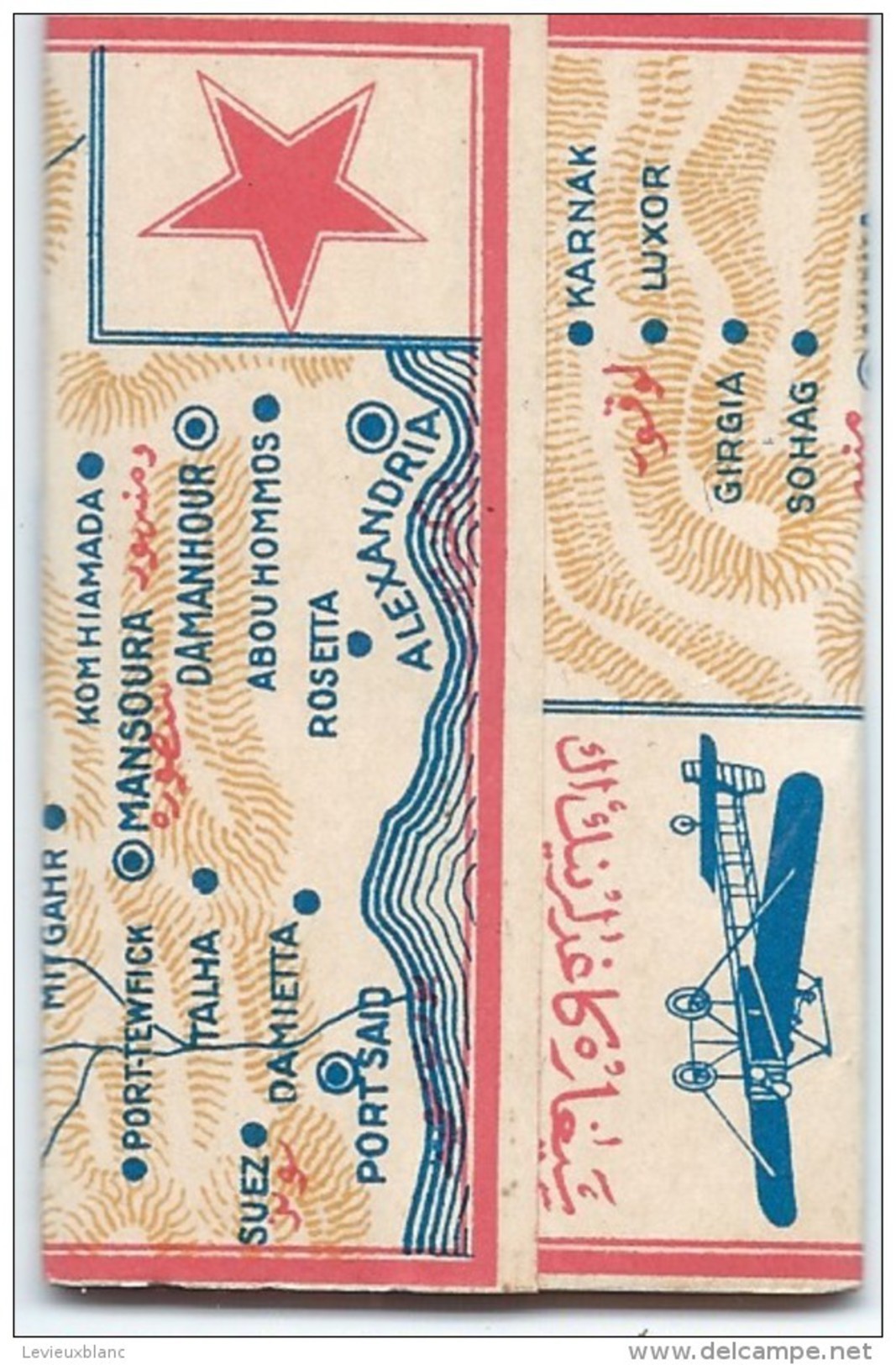 Carnet De Papier à Cigarettes/Carte Egypte /Avion// Vers 1930-50        CIG17eleven - Autres & Non Classés