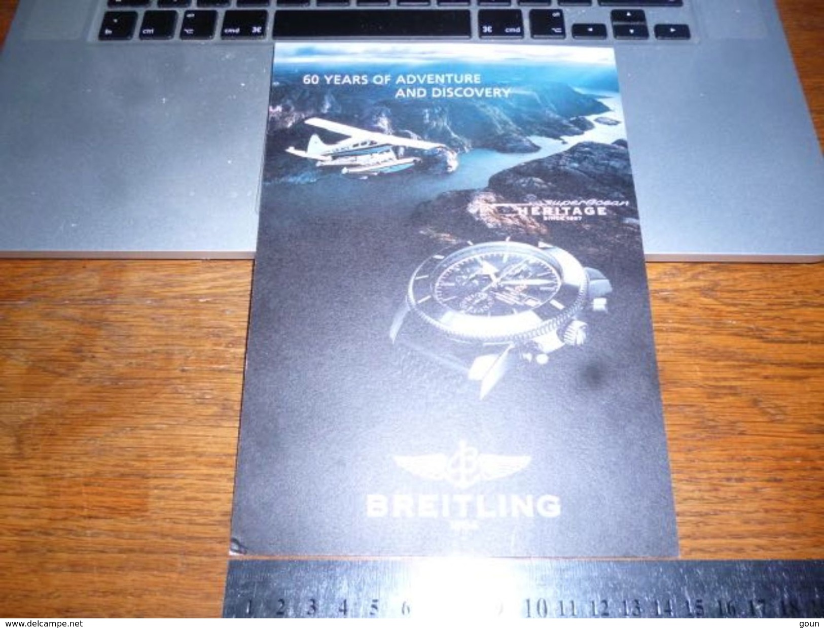 Pub Cartonnée Montre Breitling Super Ocean Heritage - Autres & Non Classés