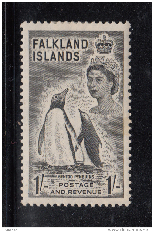 Falkland Islands 1956 MH Scott #127 1sh Gentoo Penguins Elizabeth II - Falkland