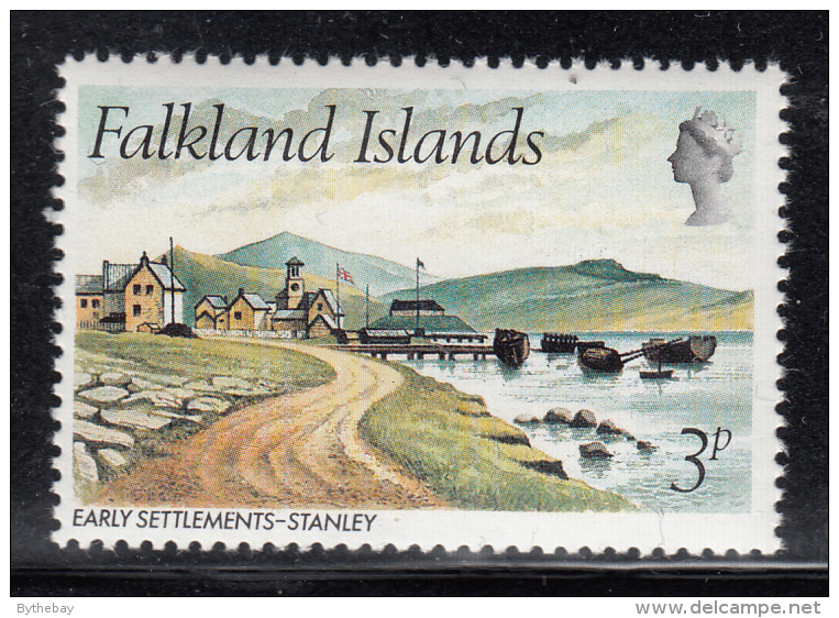Falkland Islands 1980 MNH Scott #310 3p Early Settlements Stanley - Falklandinseln