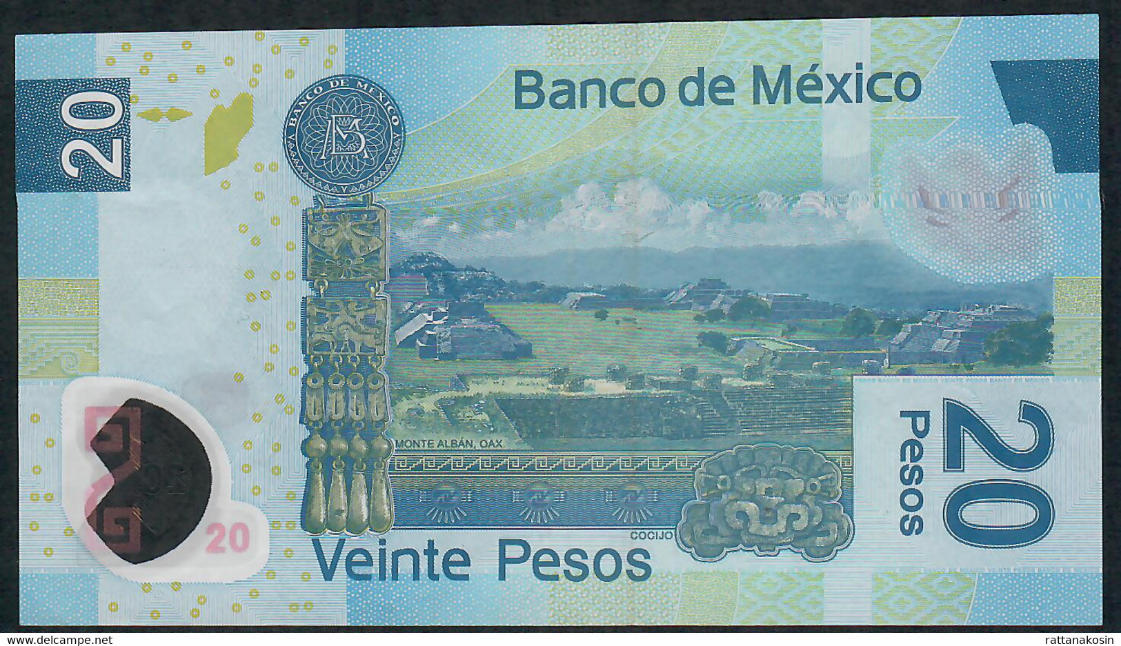 MEXICO P122j 20 PESOS 10.1.2012 Serie R    VF   NO P.h. ! - Mexique