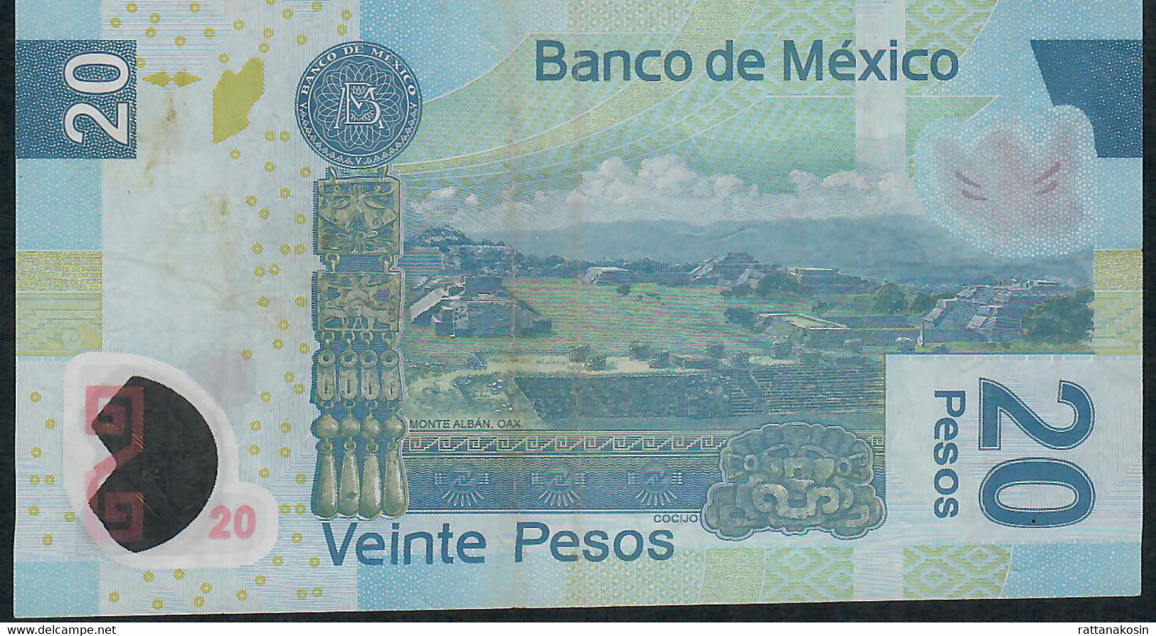 MEXICO P122l 20 PESOS 12.6.2012 Serie U    VF   NO P.h. ! - Mexique